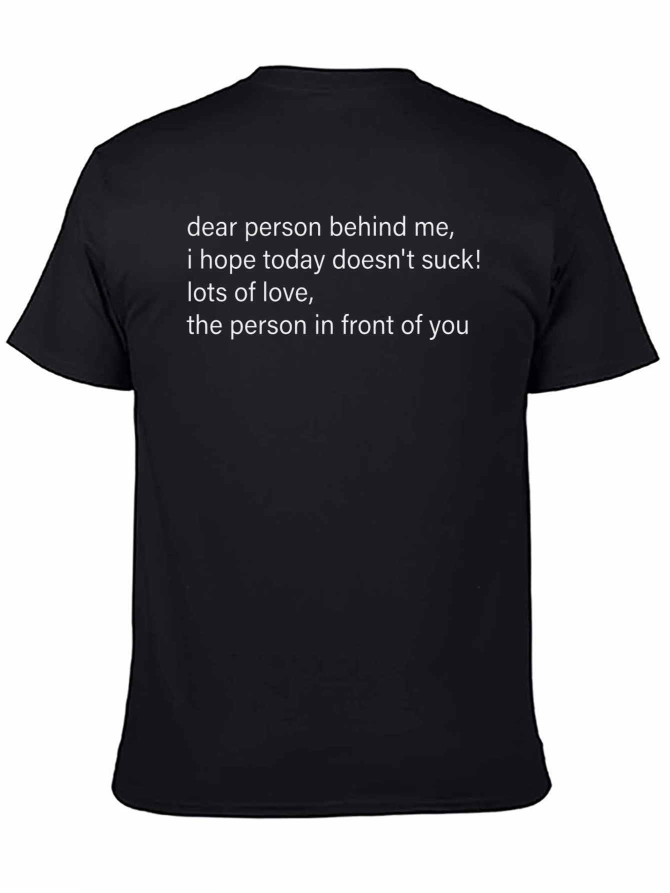 Funny Graphic T-Shirt: Dear Person Behind Me