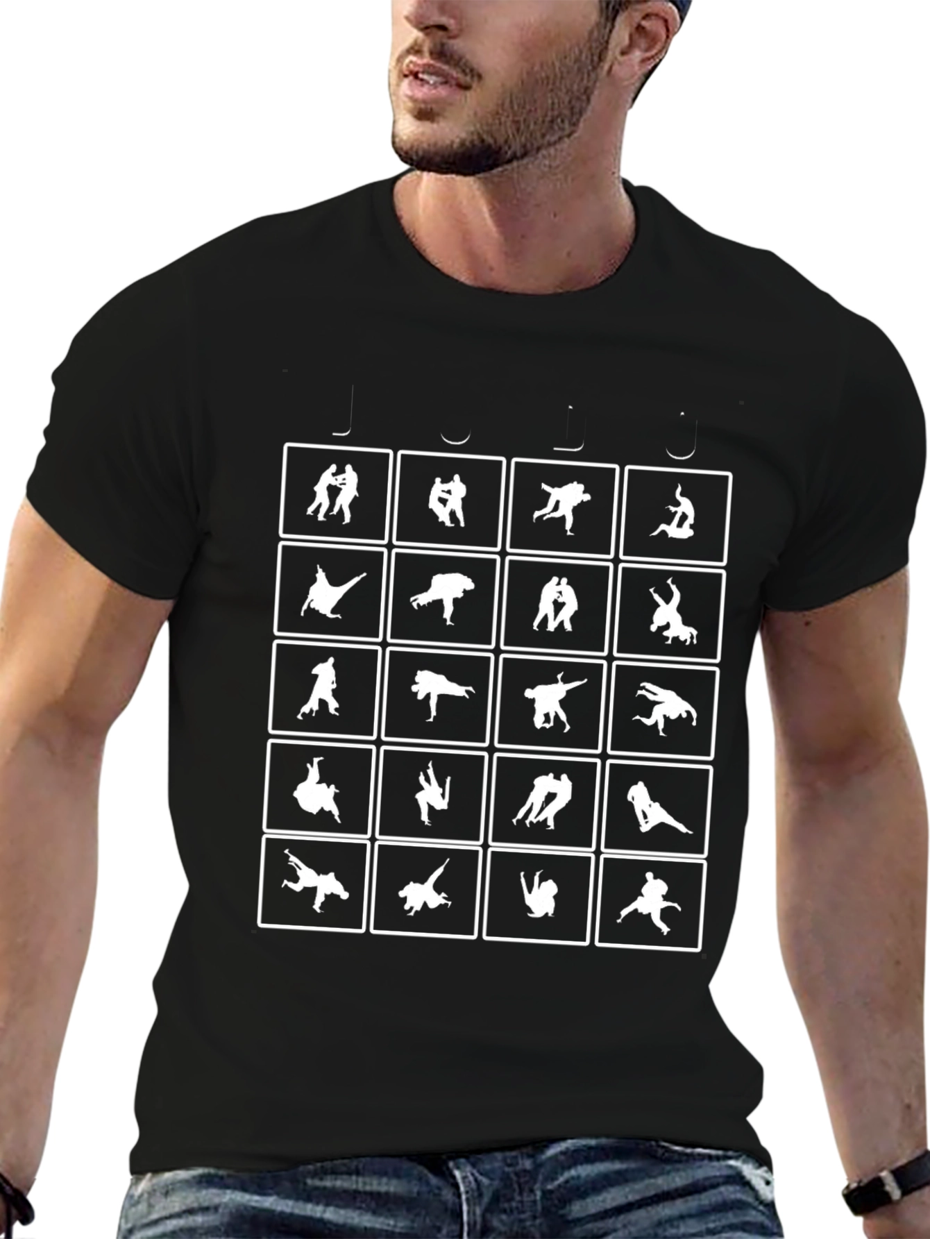 Martial Arts Silhouette Graphic Tee