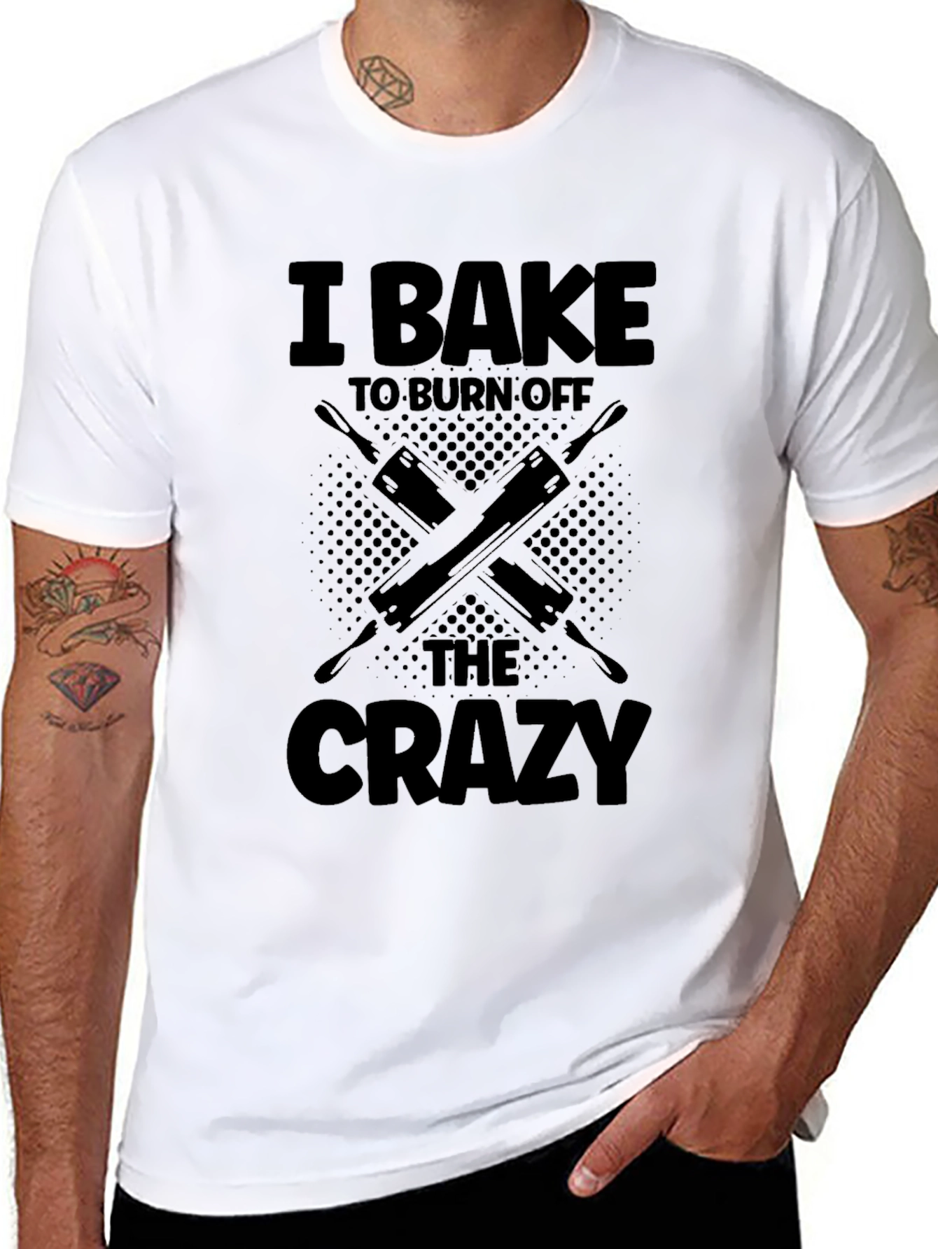 I Bake to Burn Off the Crazy Graphic Tee