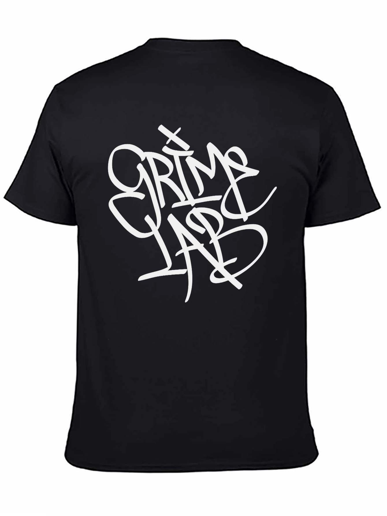 Grim Lab Black T-Shirt - Graffiti Style Design