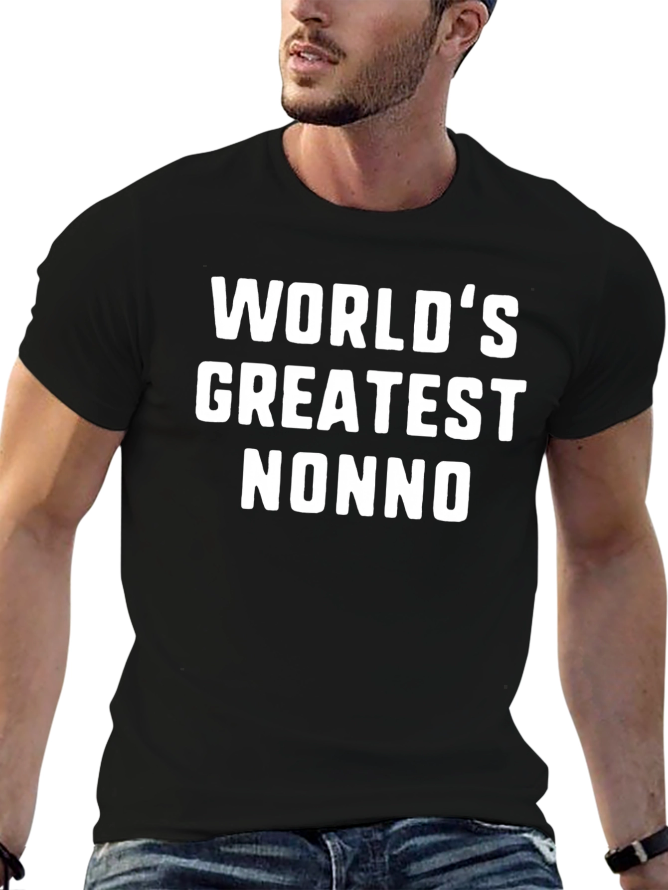 Worlds Greatest Nonno Black T-Shirt