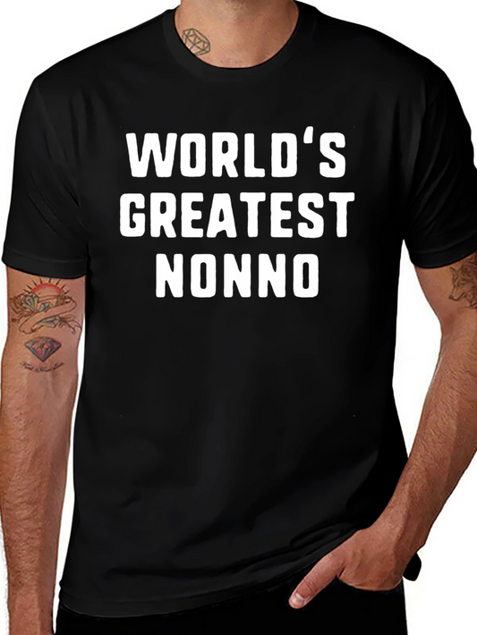 Worlds Greatest Nonno Black T-Shirt
