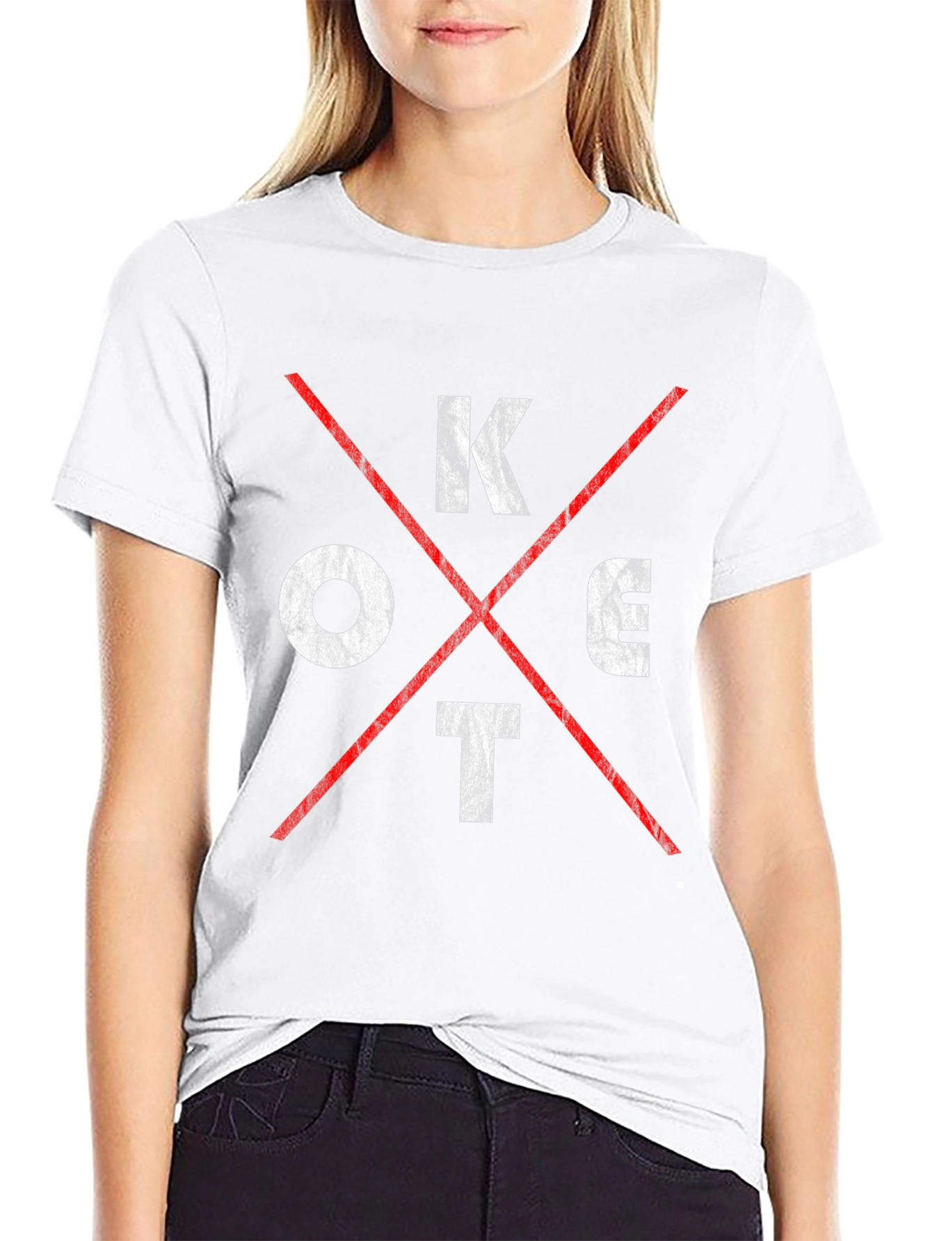 KC Tee - Distressed Graphic T-Shirt