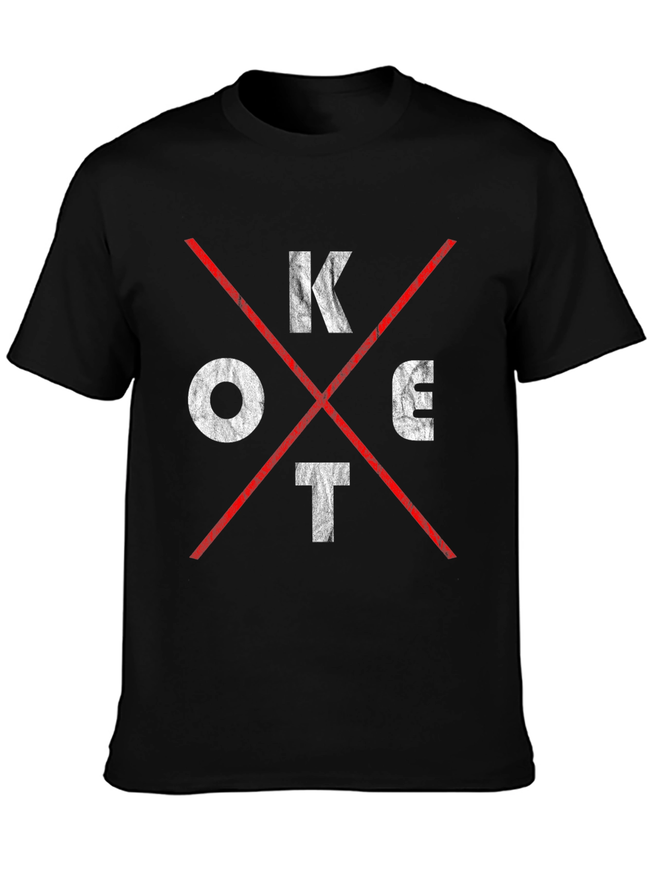 KC Tee - Distressed Graphic T-Shirt