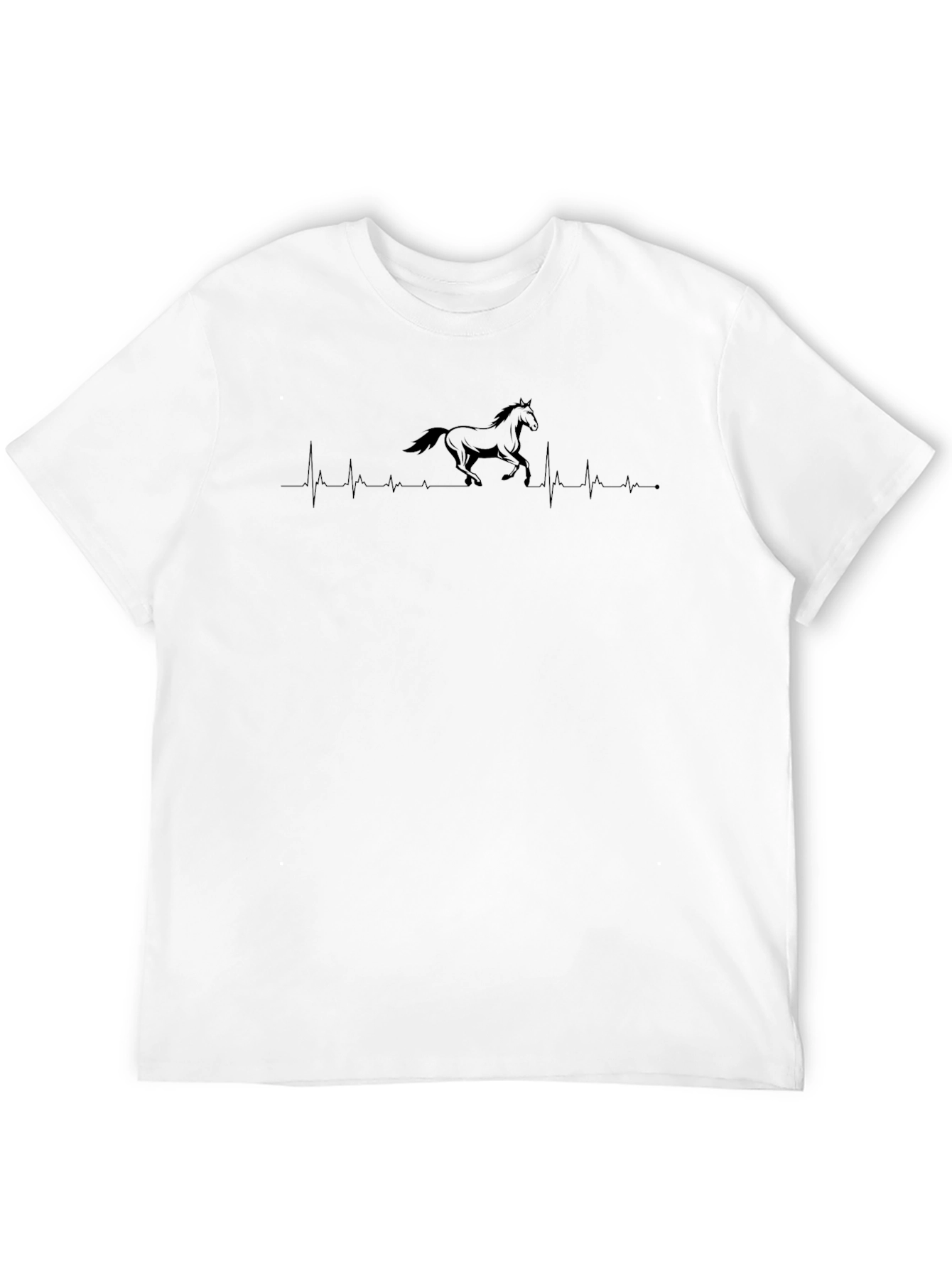 Horse Heartbeat T-Shirt - Equestrian Style