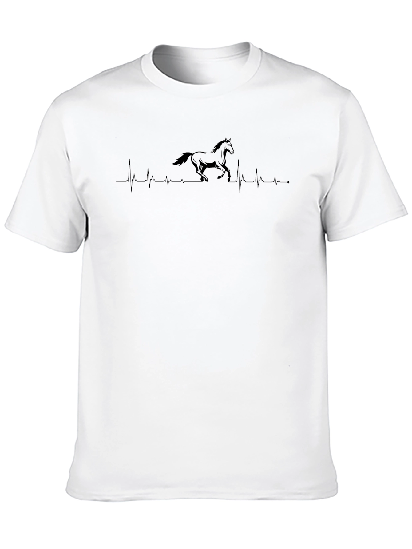 Horse Heartbeat T-Shirt - Equestrian Style