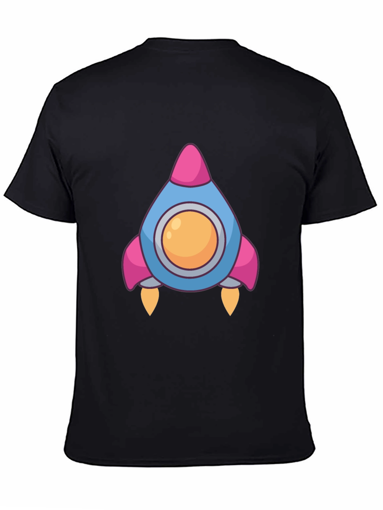 Rocket Graphic Black T-Shirt
