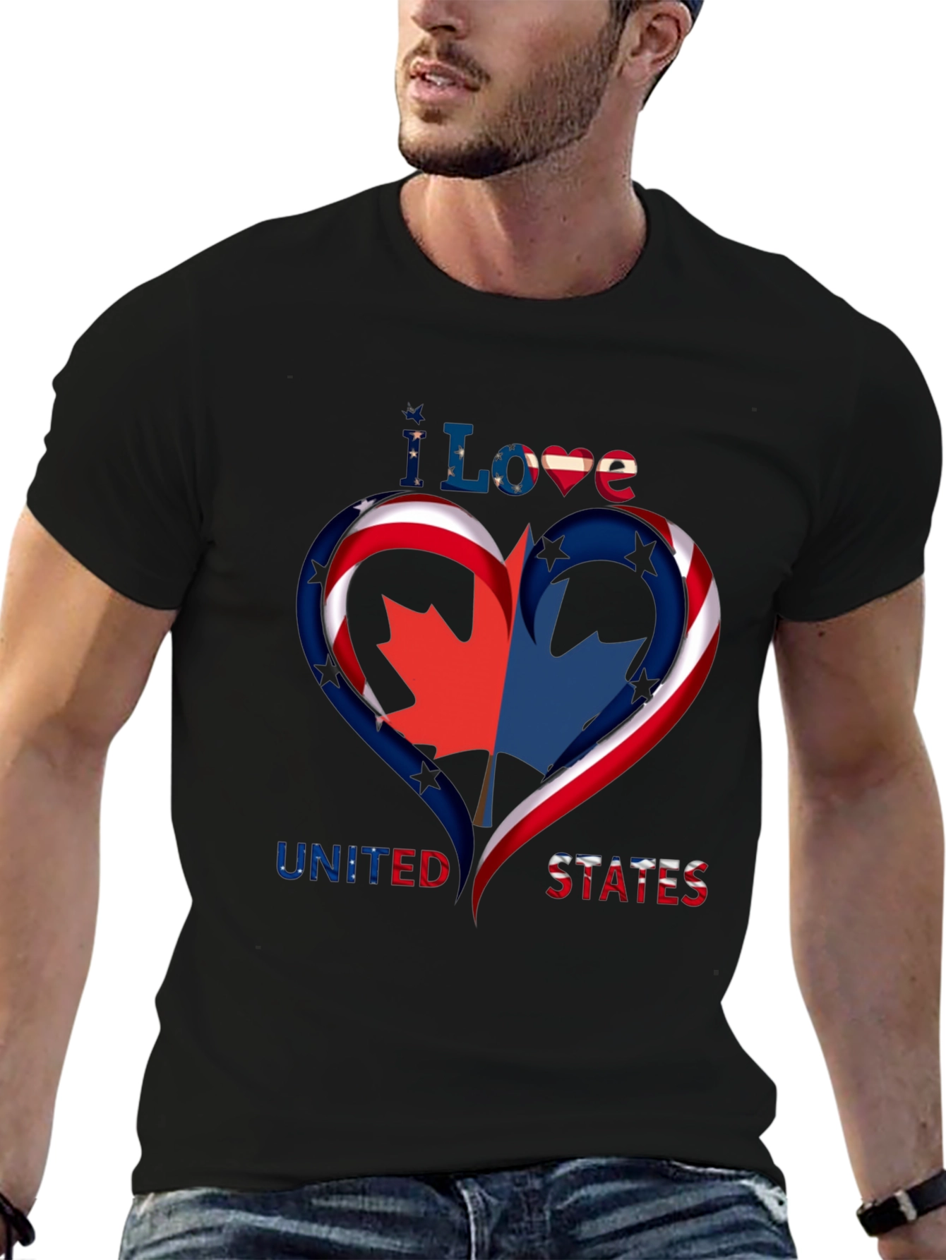 I Love United States Patriotic T-Shirt