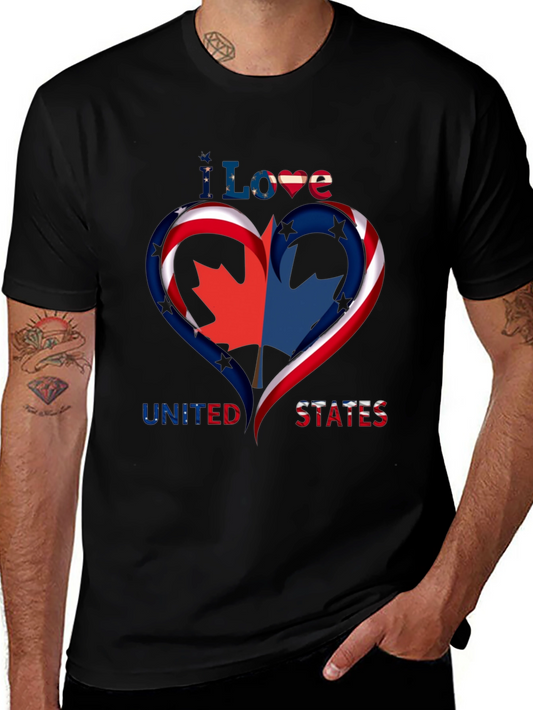 I Love United States Patriotic T-Shirt