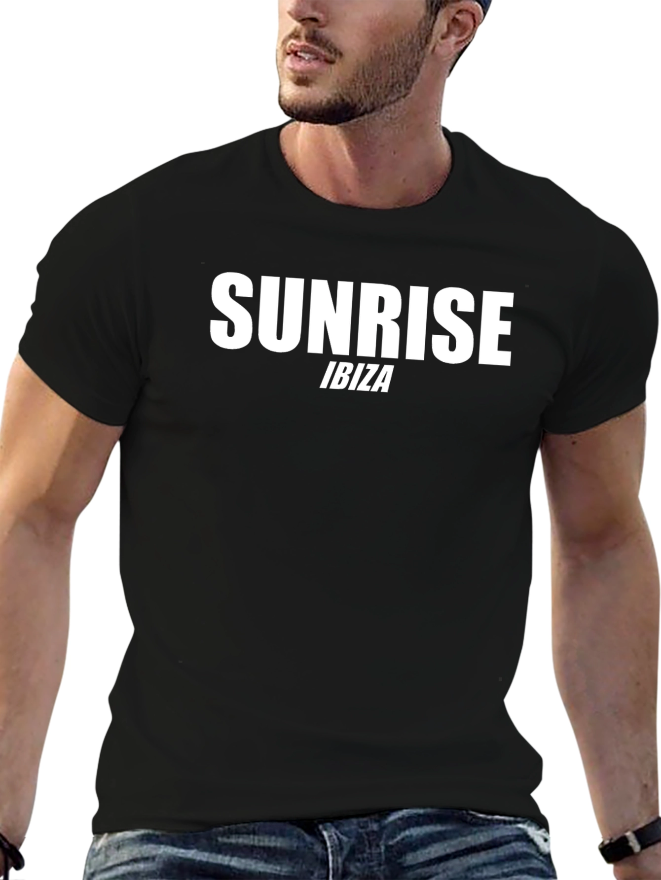 Sunrise Ibiza Mens Black T-Shirt