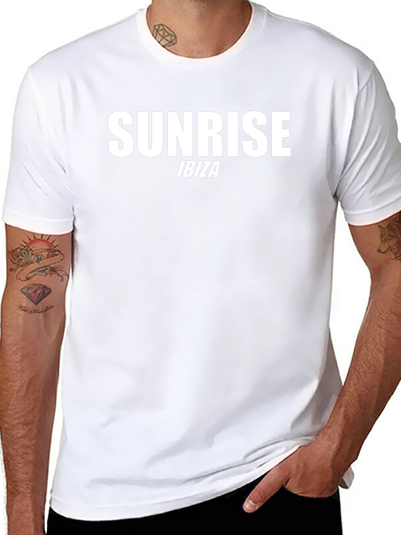 Sunrise Ibiza Mens Black T-Shirt