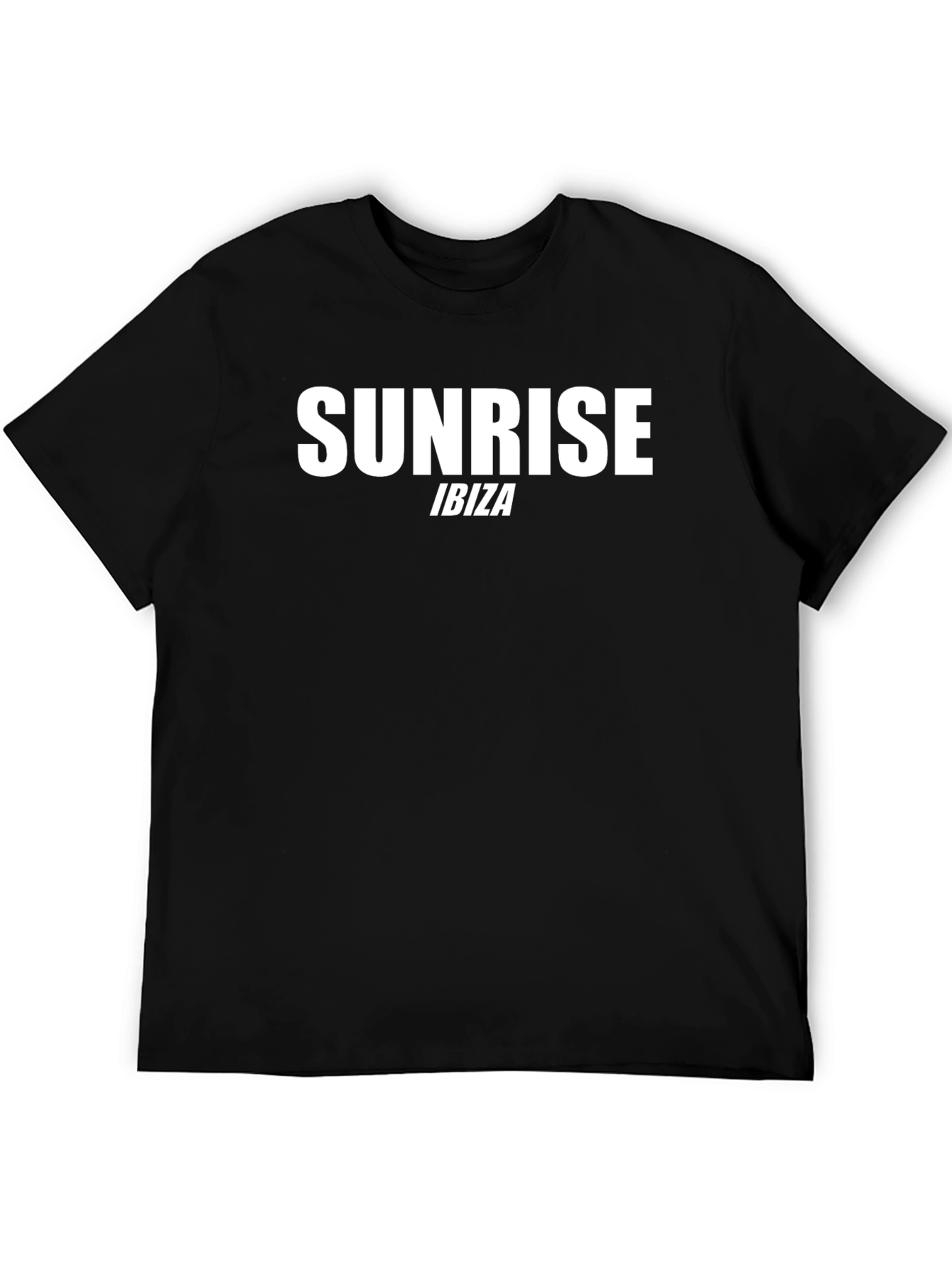 Sunrise Ibiza Mens Black T-Shirt