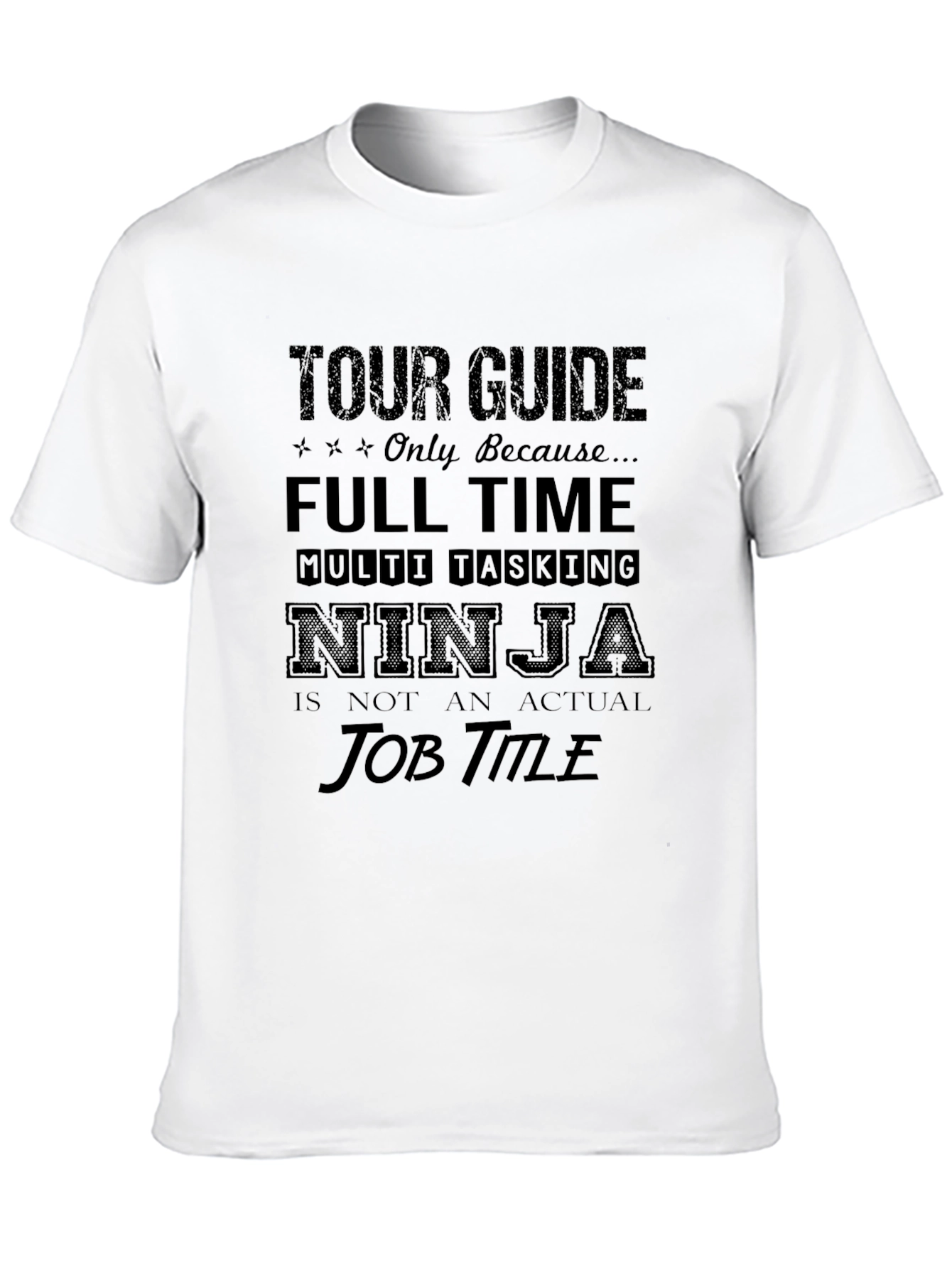 Tour Guide Ninja Black Graphic Tee