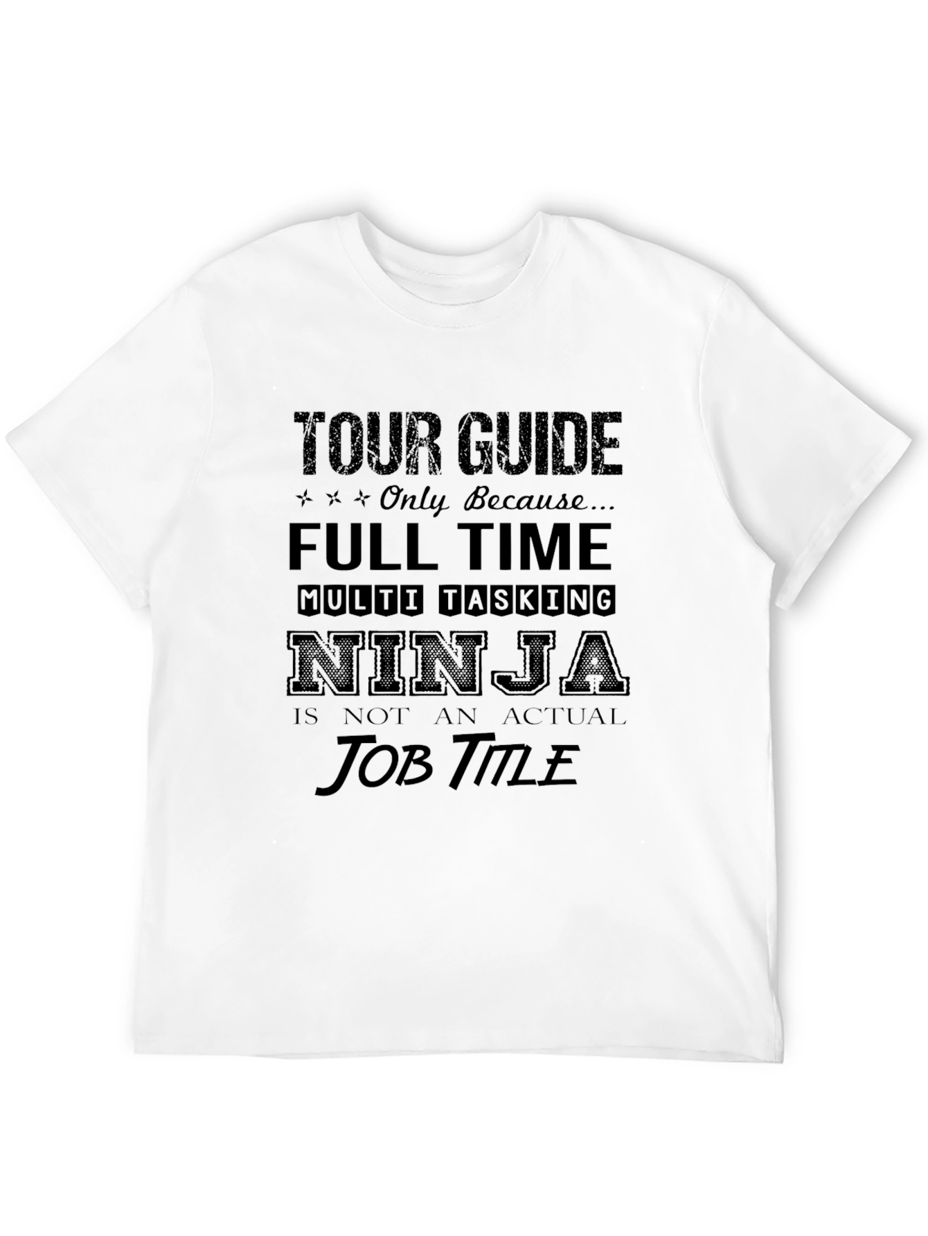 Tour Guide Ninja Black Graphic Tee