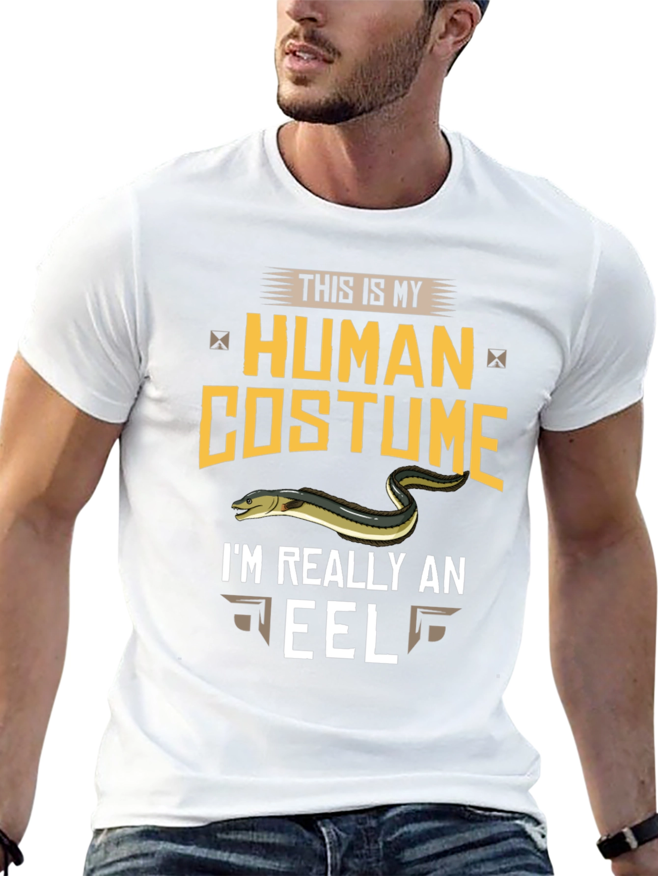 This Is My Human Costume Funny Eel T-Shirt