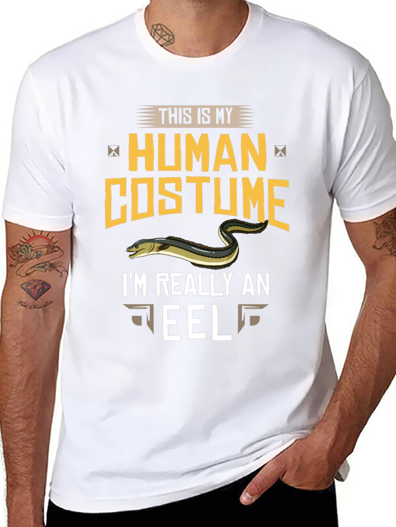 This Is My Human Costume Funny Eel T-Shirt