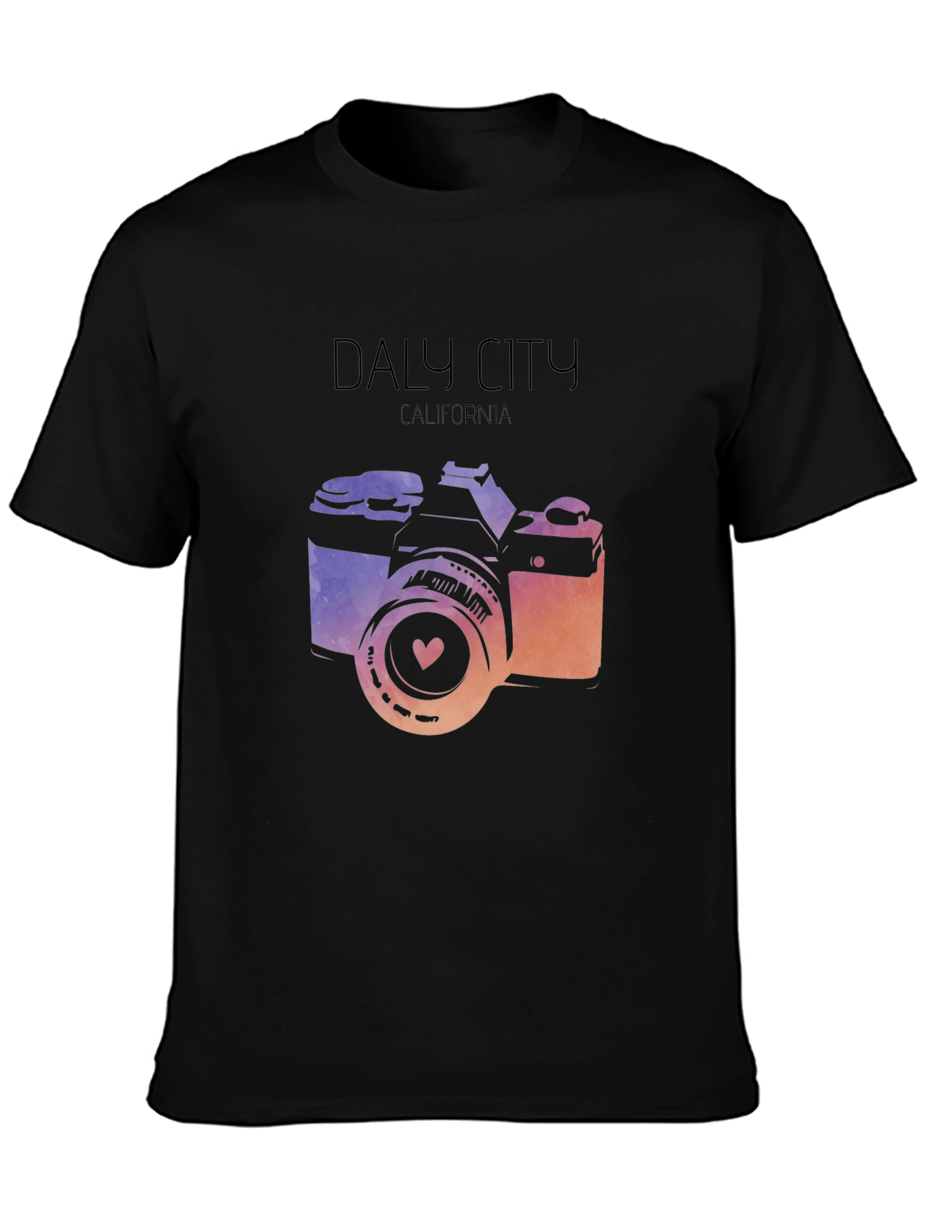 Daly City California Camera Graphic Tee