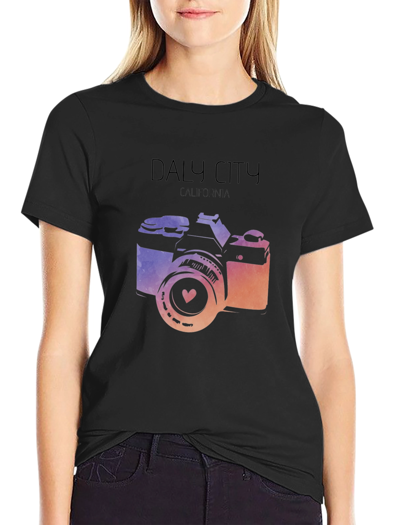 Daly City California Camera Graphic Tee