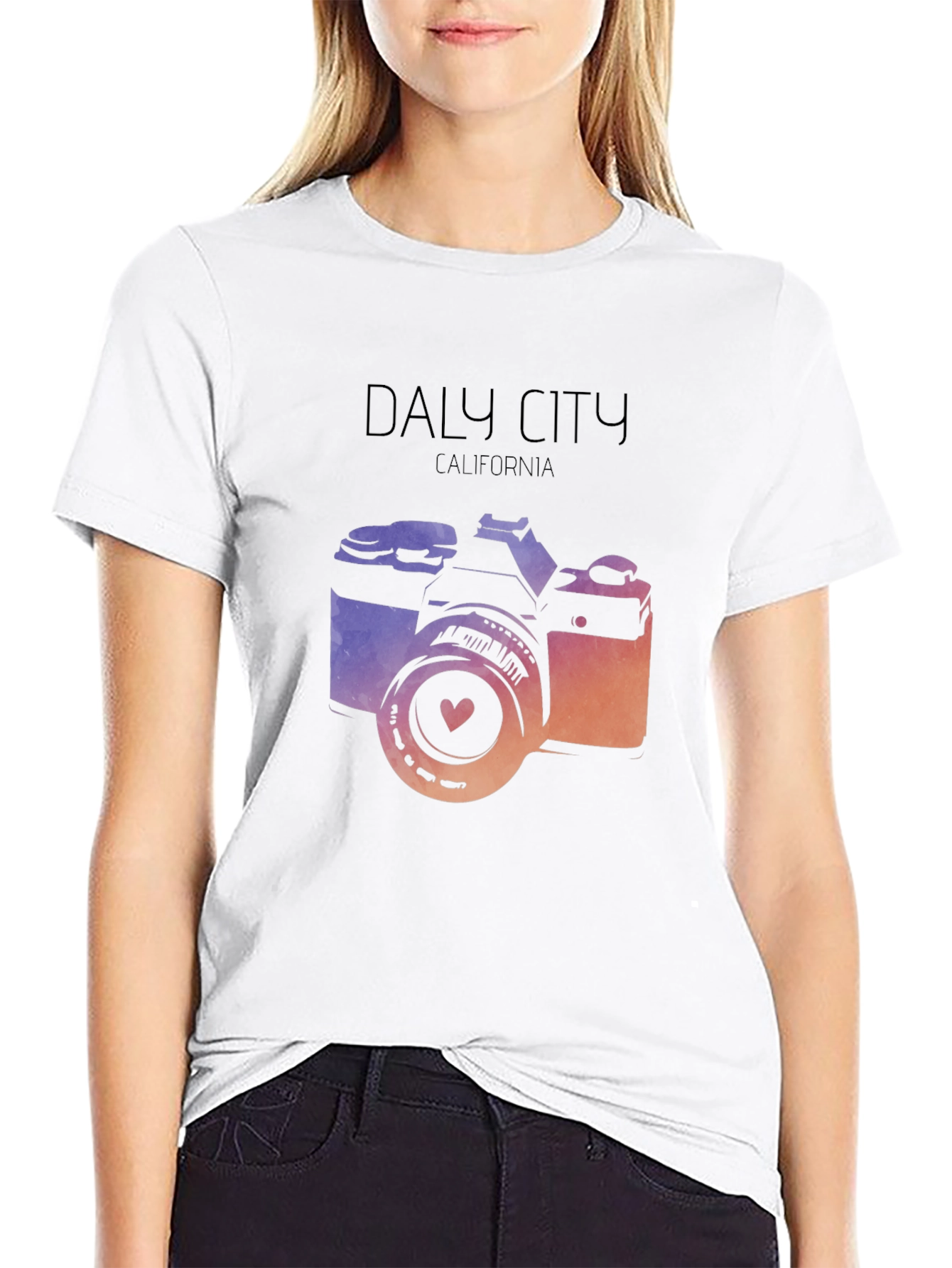 Daly City California Camera Graphic Tee