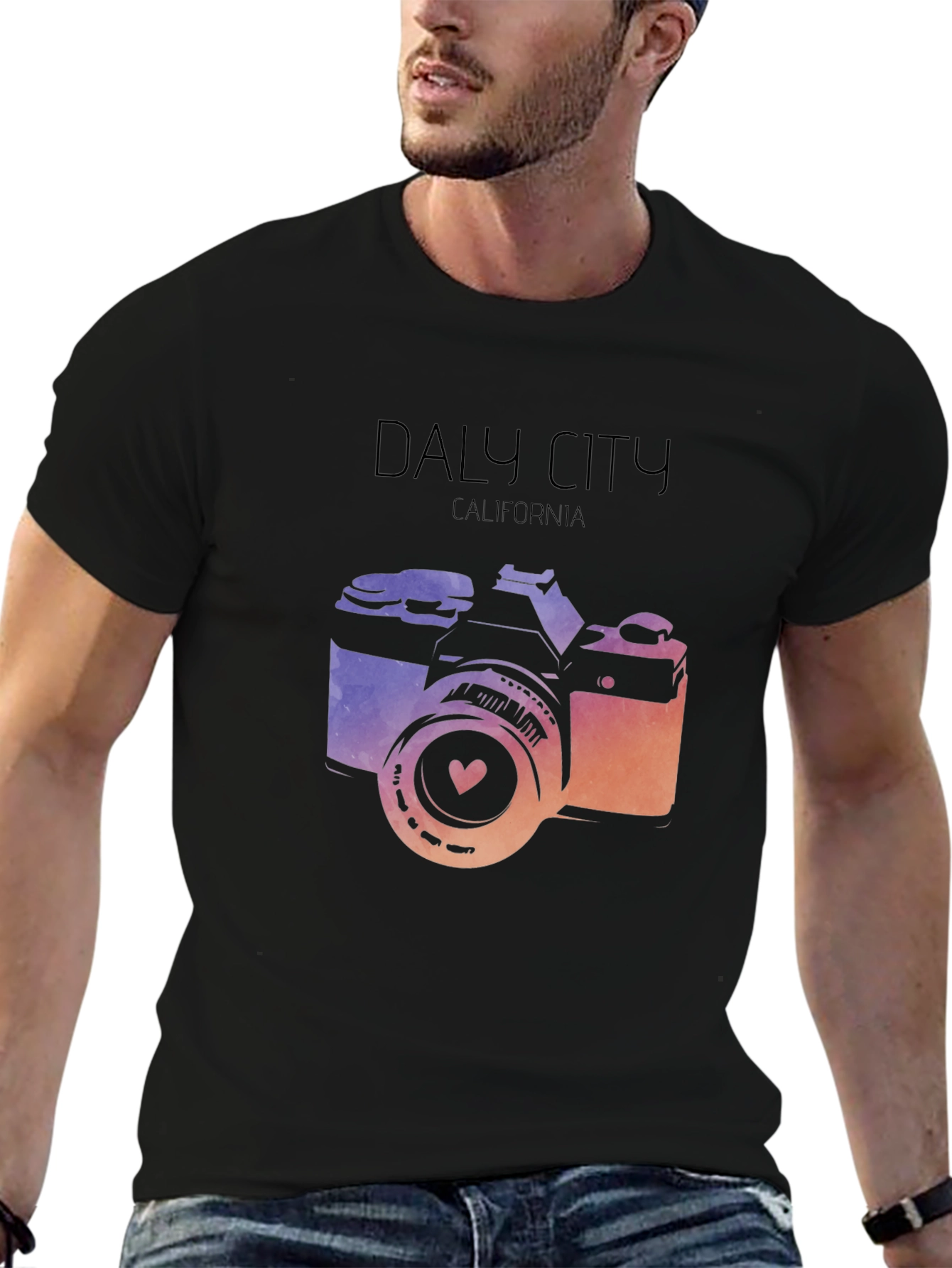 Daly City California Camera Graphic Tee