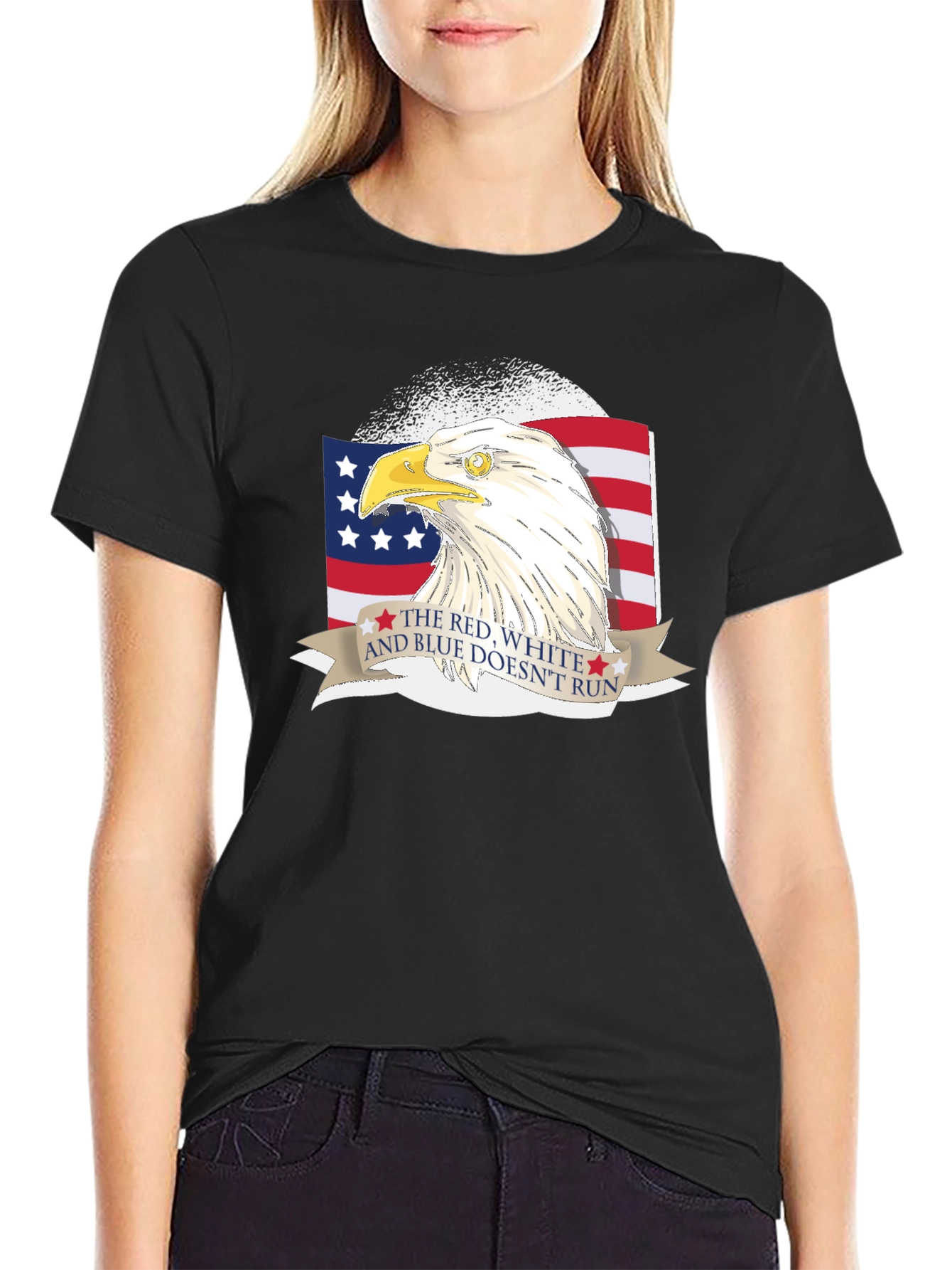 Red White & Blue Patriotic Eagle T-Shirt