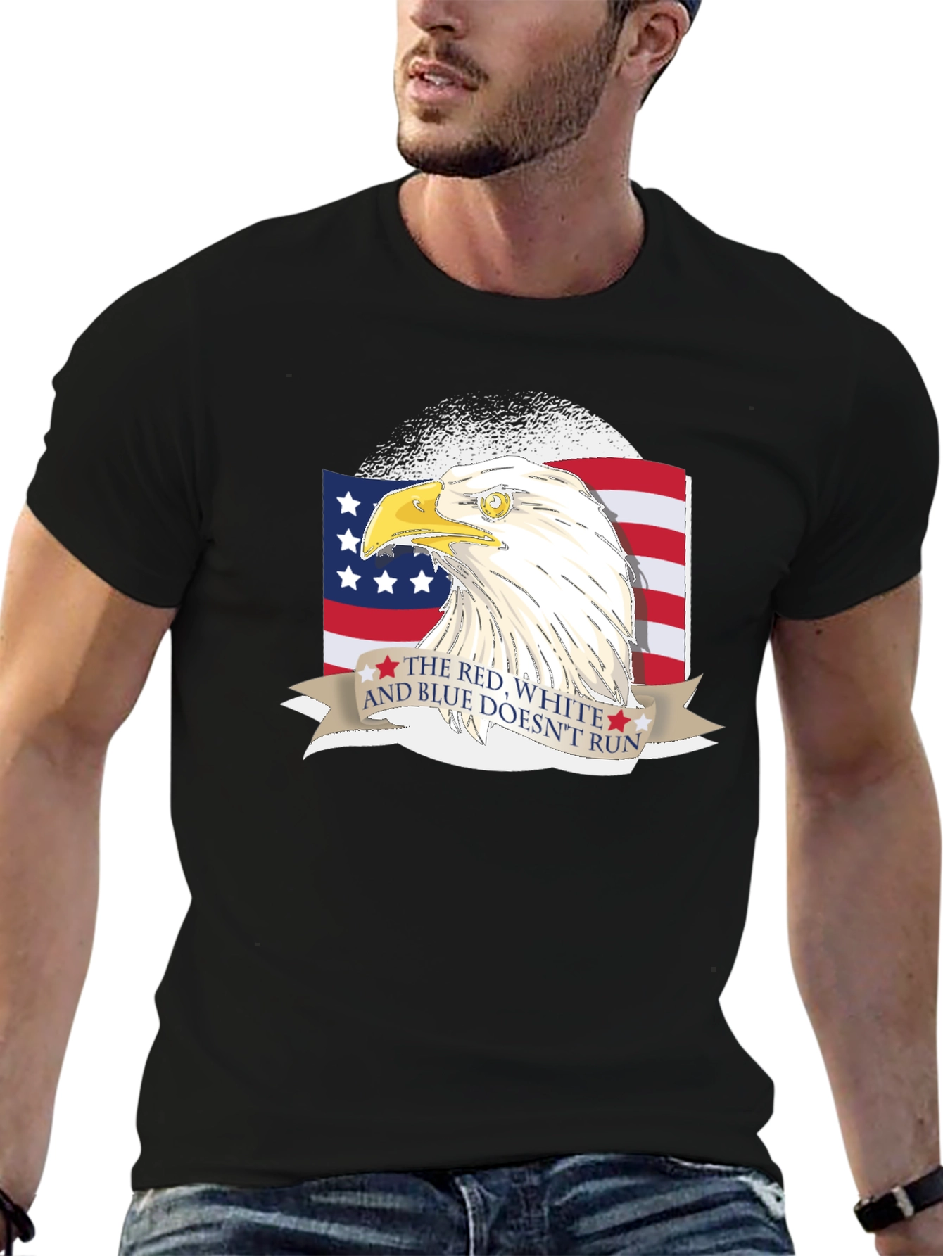 Red White & Blue Patriotic Eagle T-Shirt