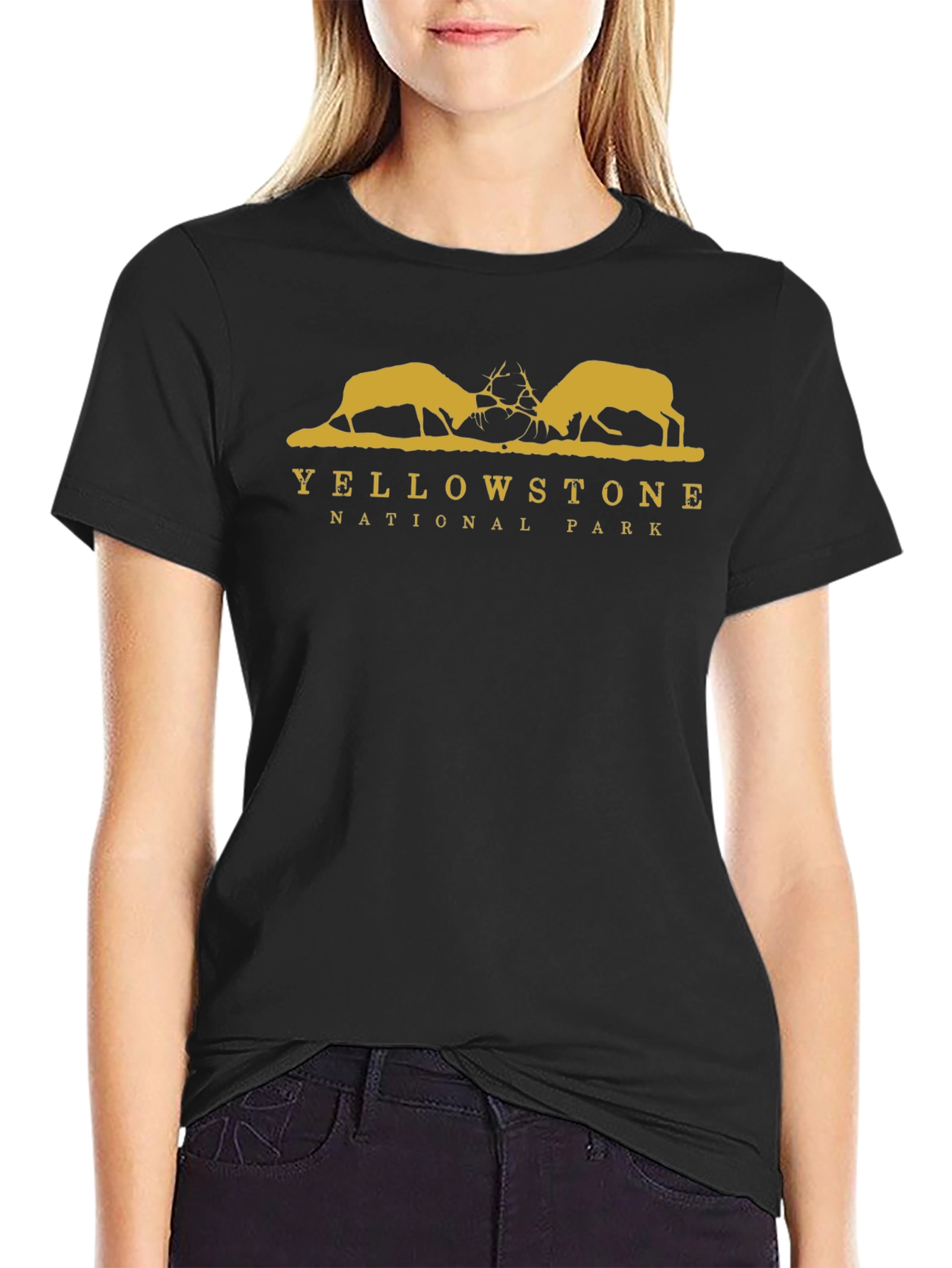 Yellowstone National Park Black T-Shirt