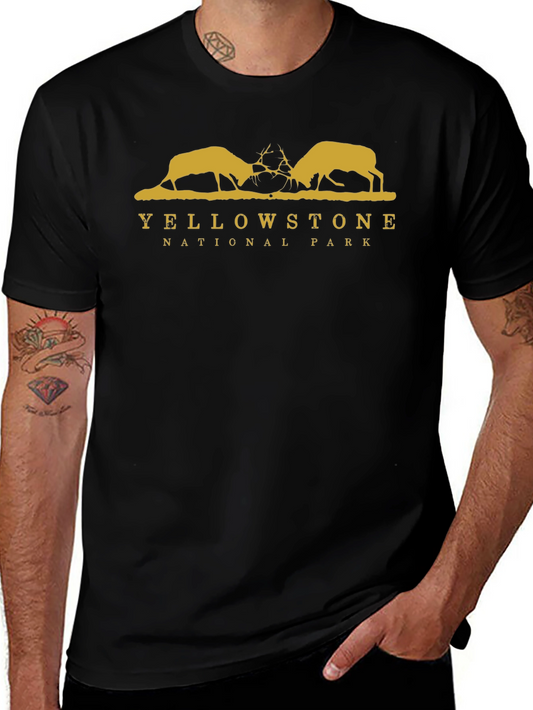 Yellowstone National Park Black T-Shirt