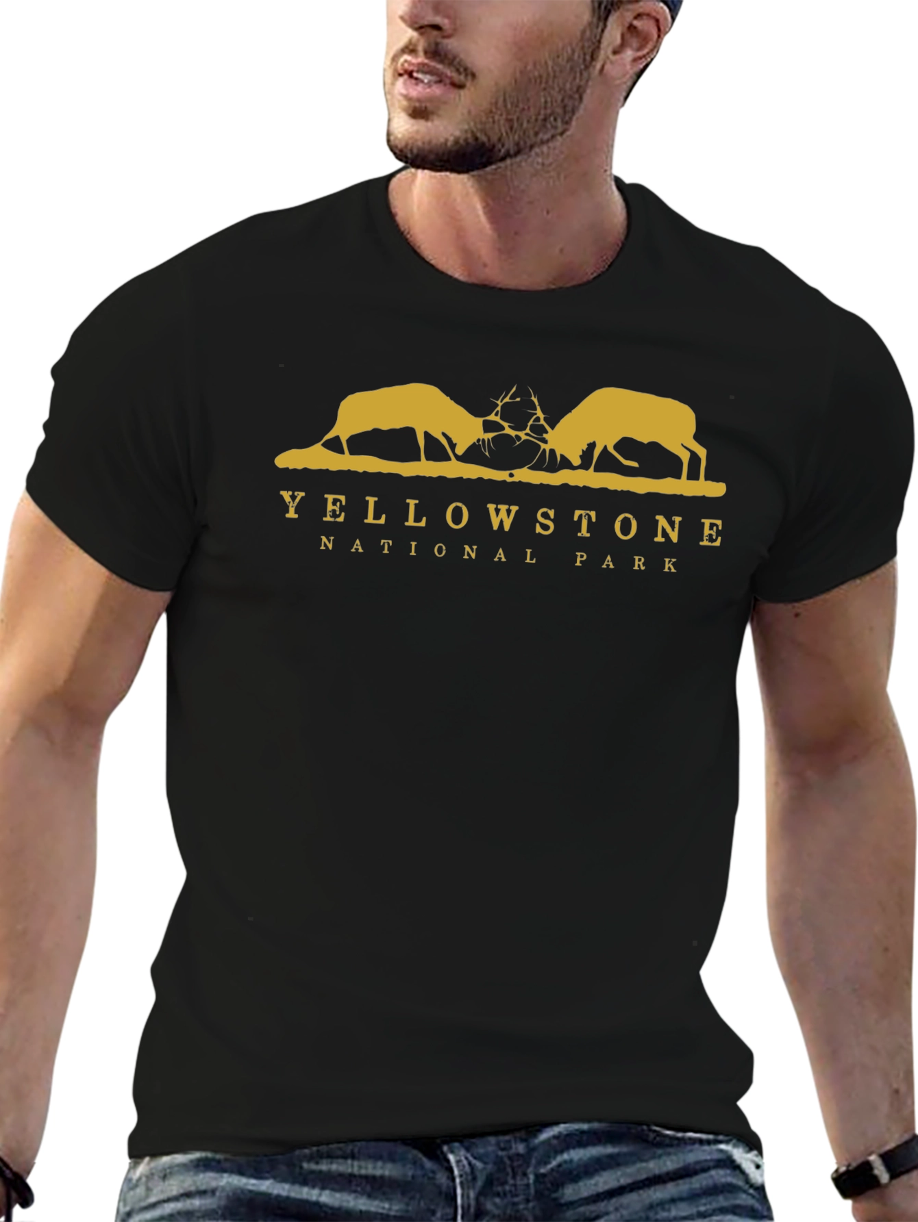 Yellowstone National Park Black T-Shirt