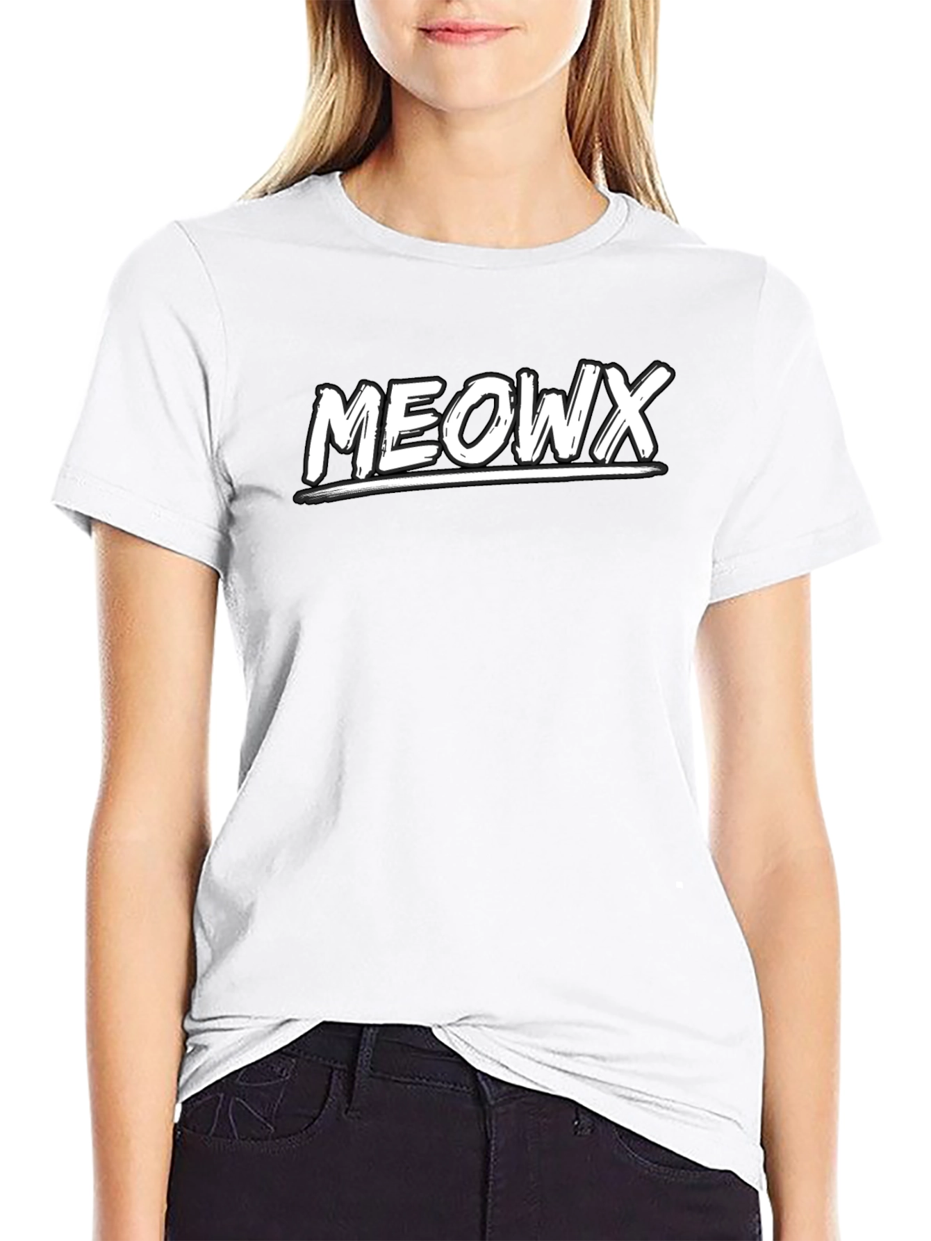 Meowx Graphic T-Shirt - Cool Cat Lover Tee