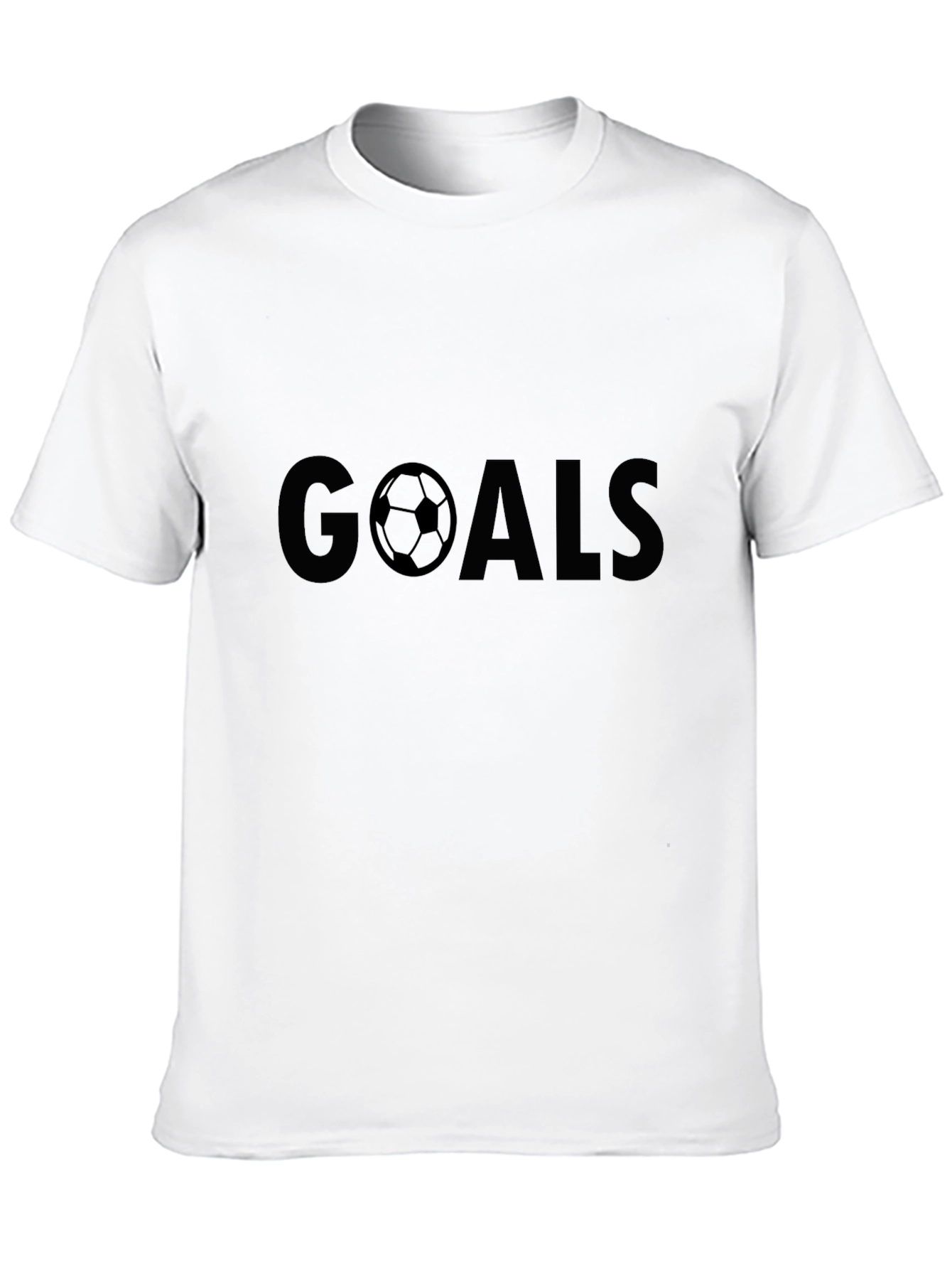 Goals Soccer Graphic T-Shirt - Black