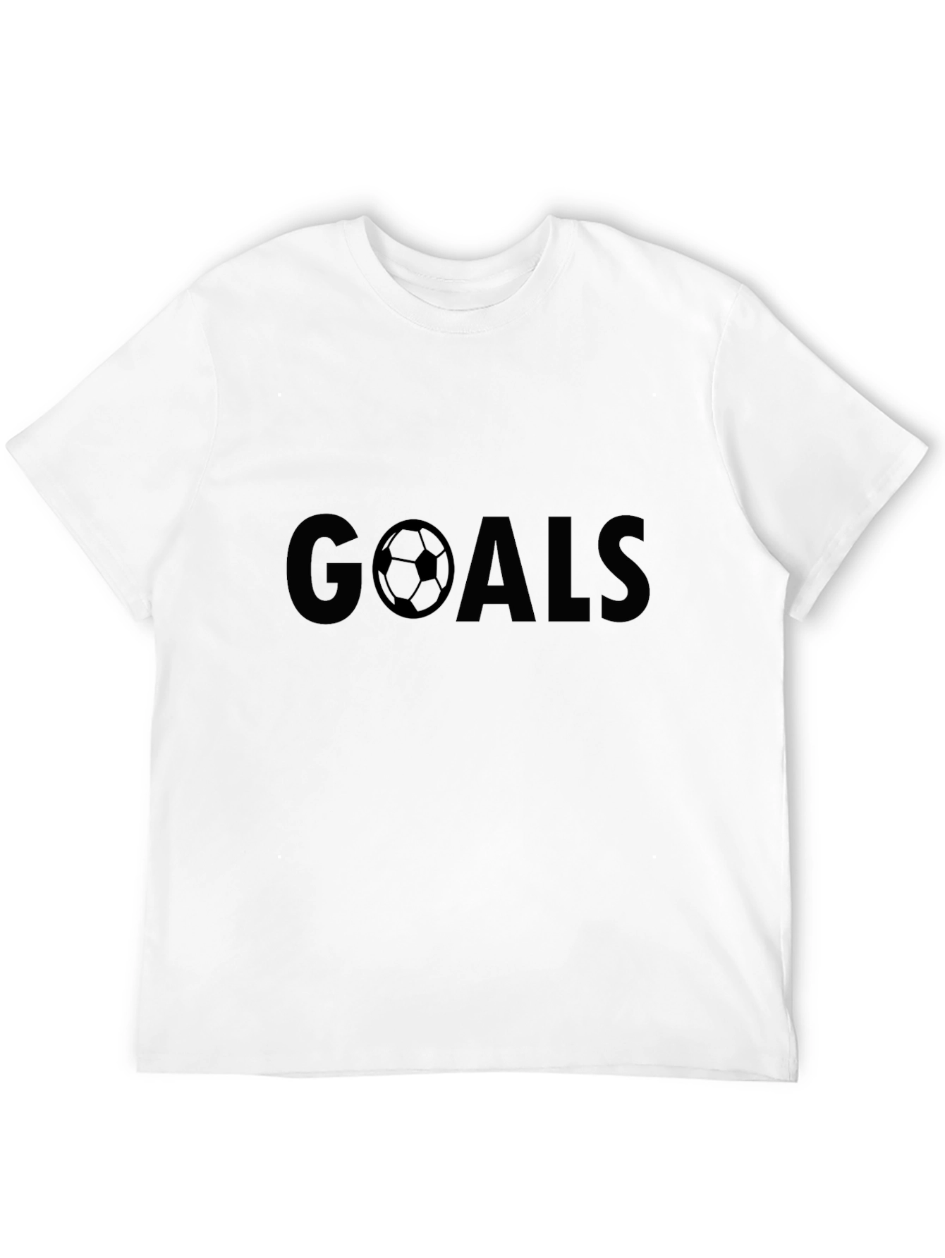 Goals Soccer Graphic T-Shirt - Black