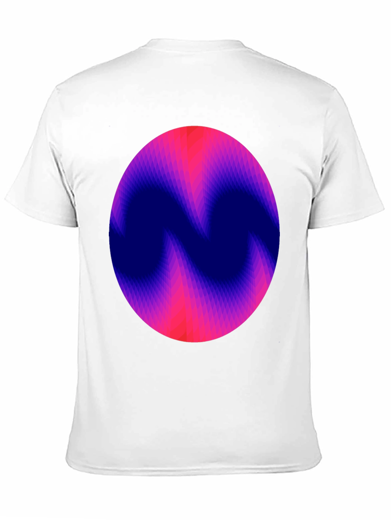 Abstract Circle Graphic Print Black T-Shirt