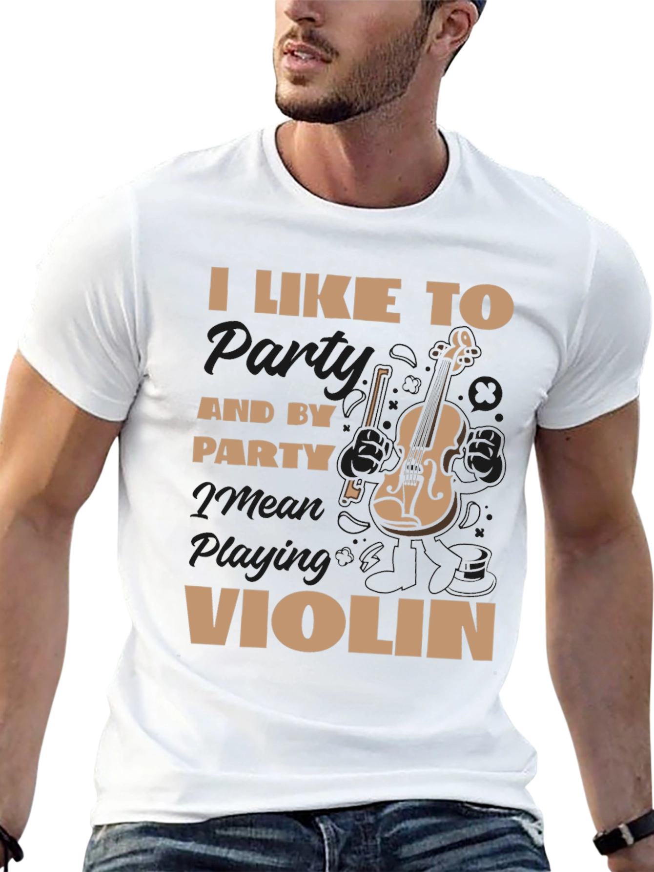 I Like To Party Violin T-Shirt