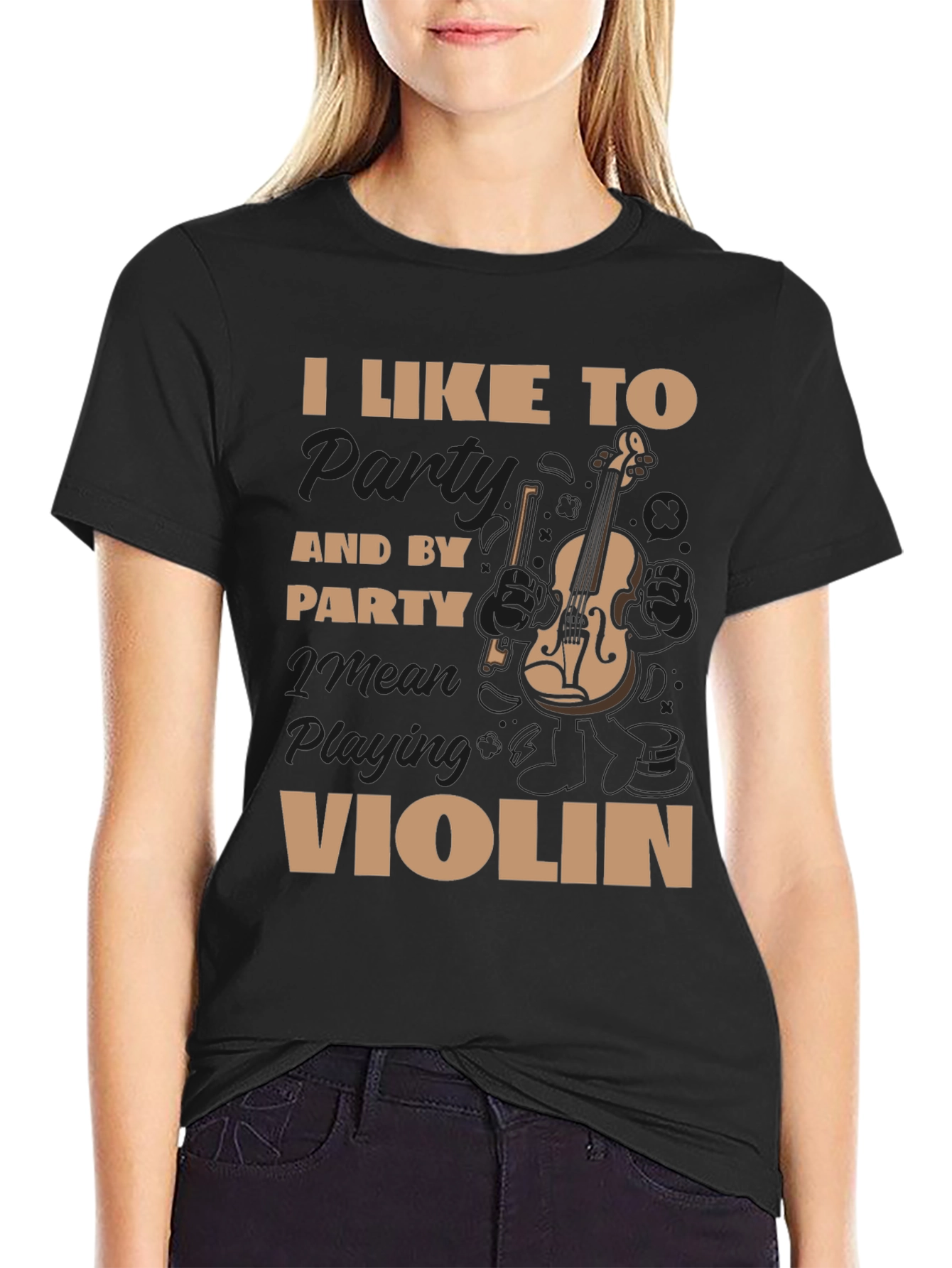 I Like To Party Violin T-Shirt