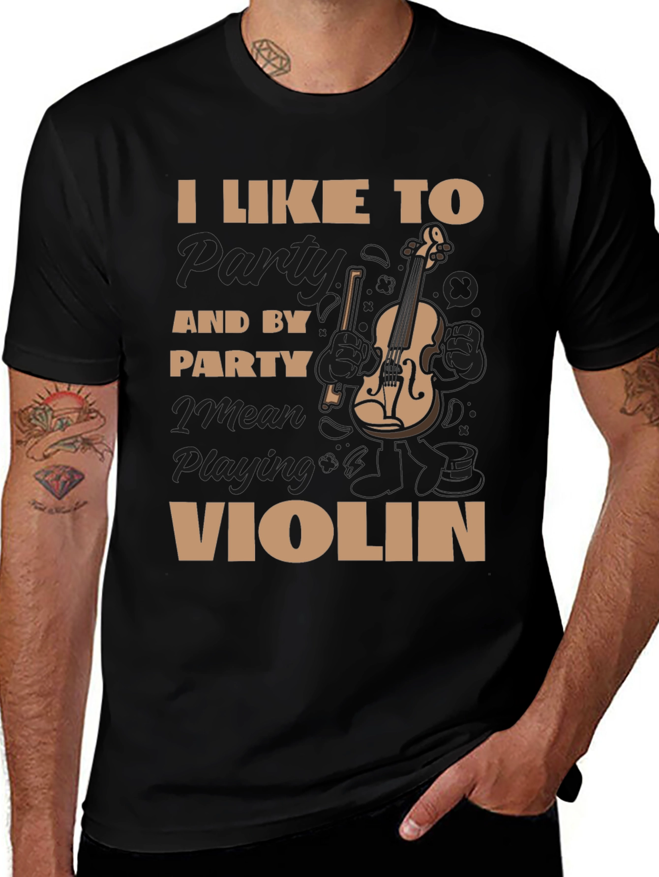 I Like To Party Violin T-Shirt