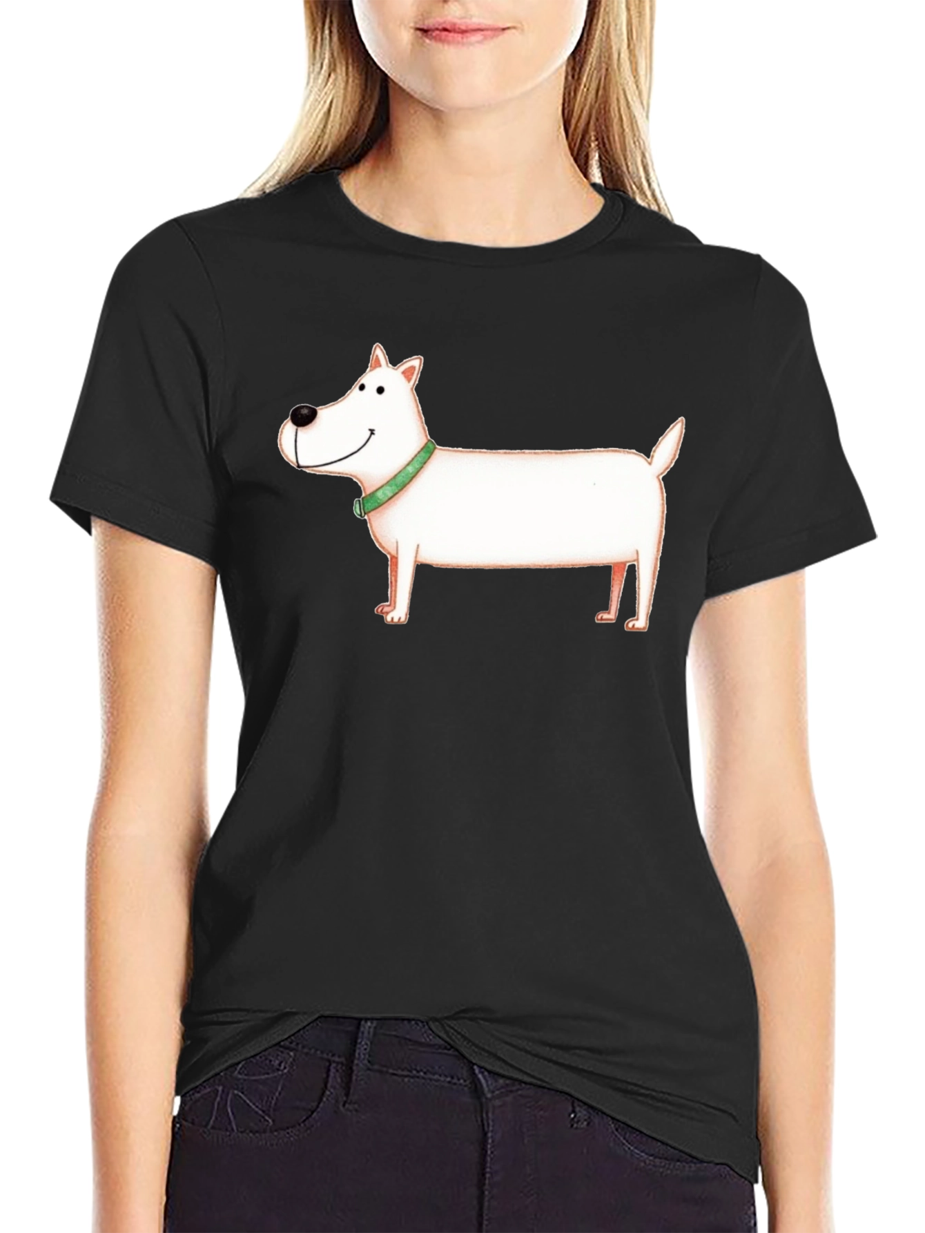 Cartoon Dog Graphic T-Shirt