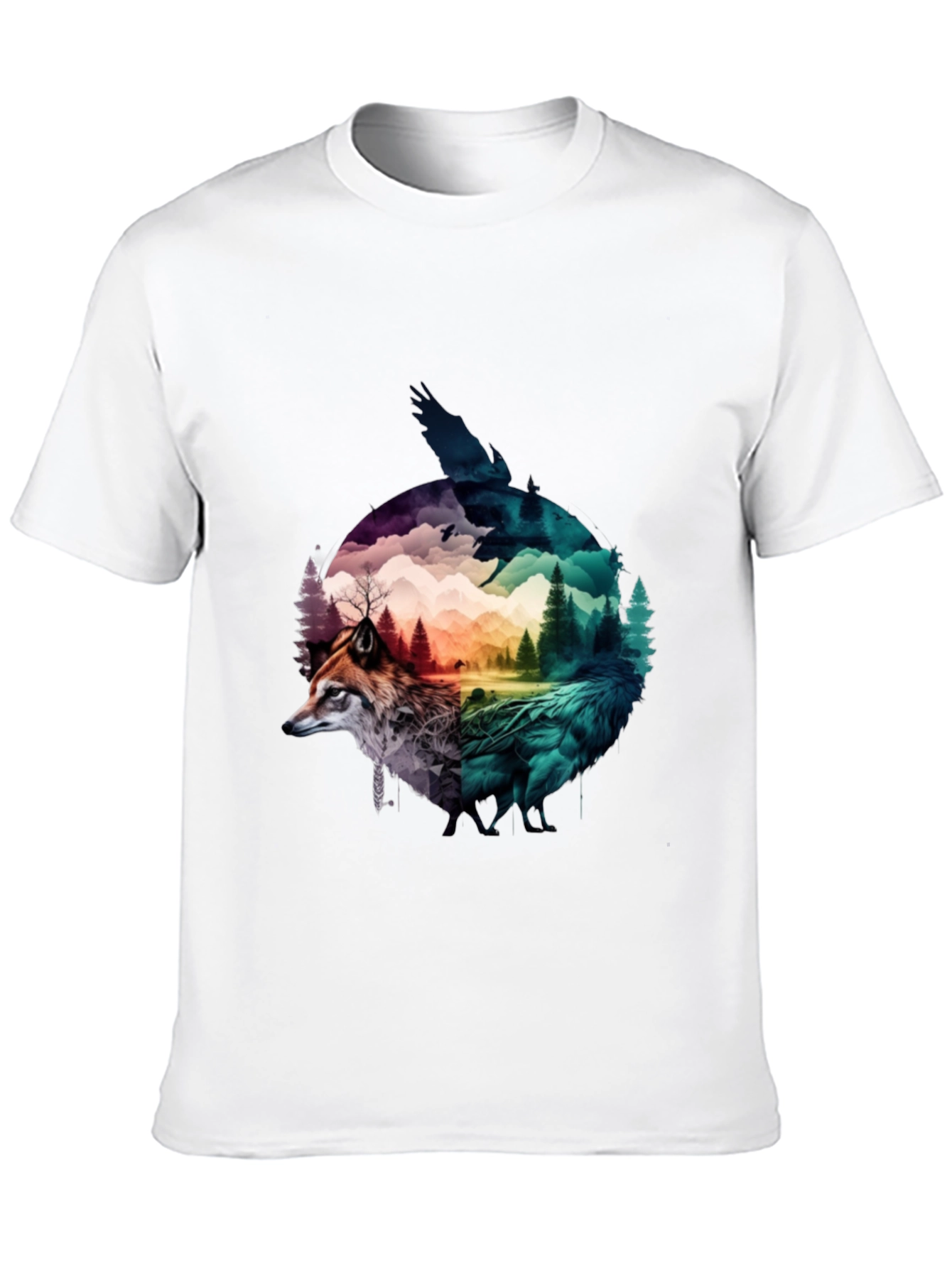 Nature Spirit Graphic Tee - Unisex Black T-Shirt