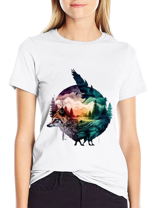 Nature Spirit Graphic Tee - Unisex Black T-Shirt