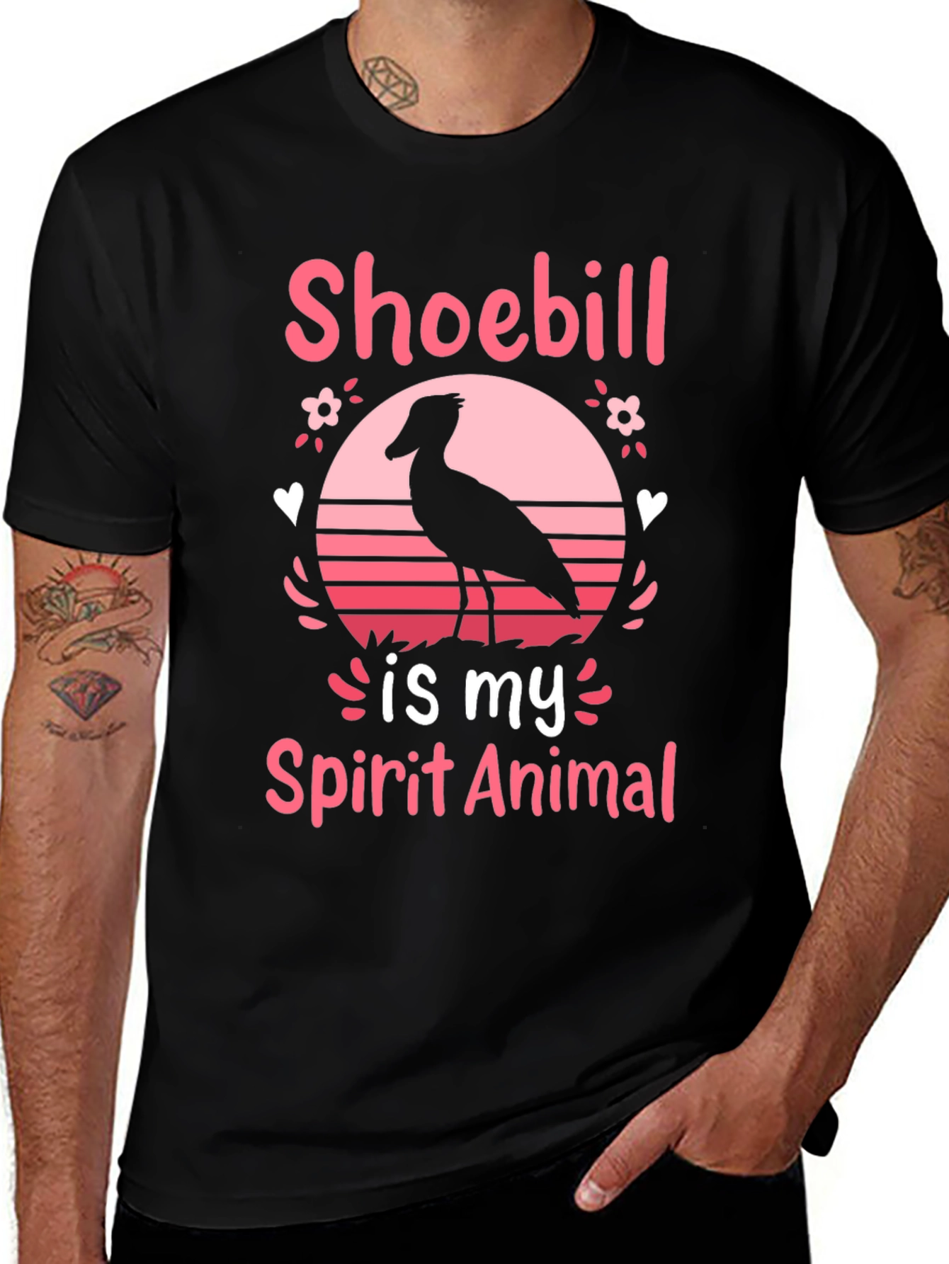 Shoebill Spirit Animal Graphic T-Shirt