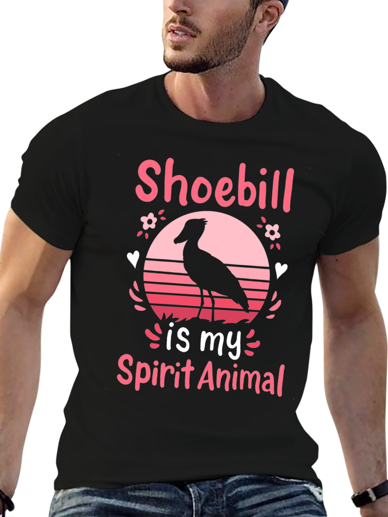 Shoebill Spirit Animal Graphic T-Shirt