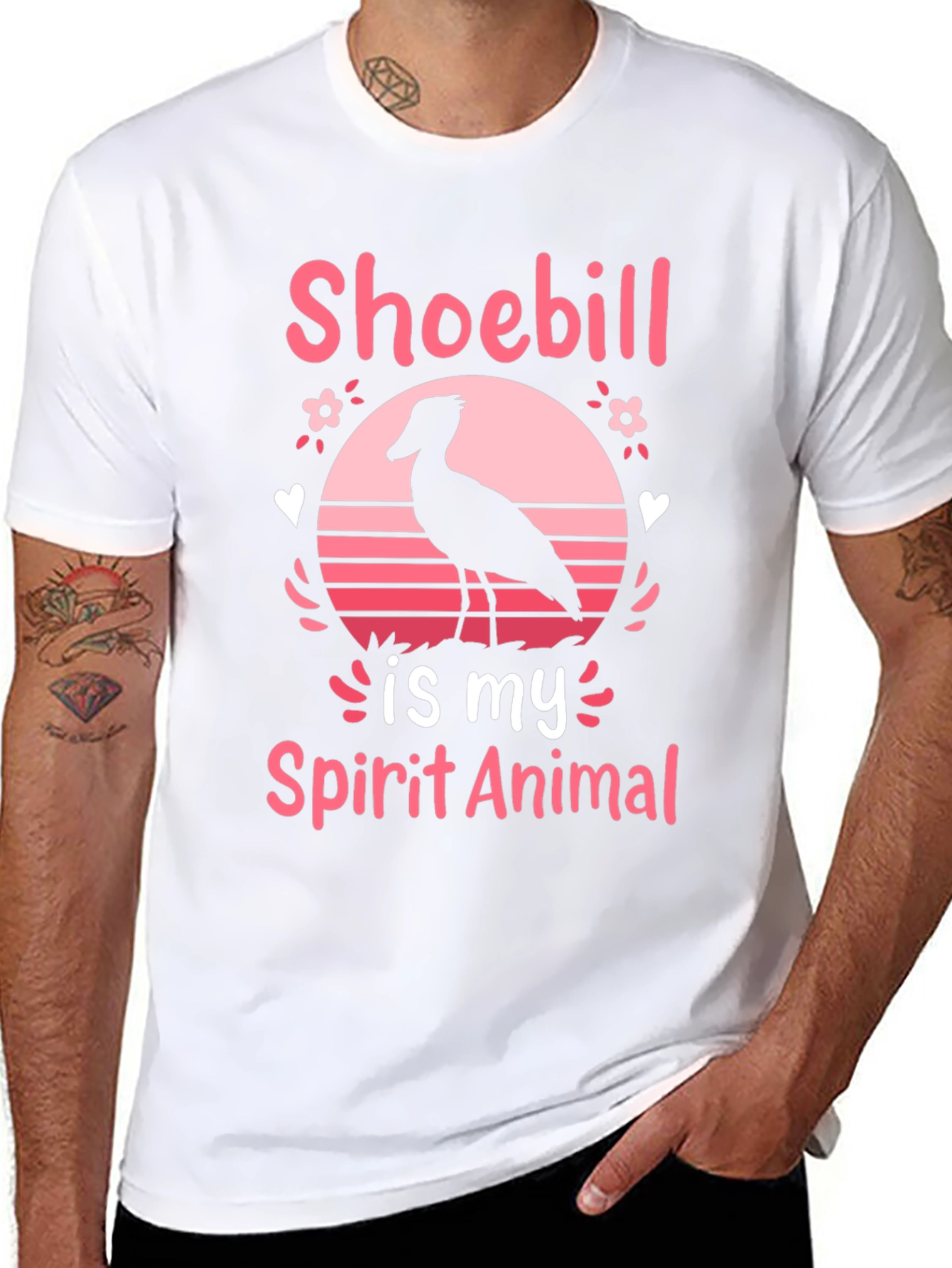 Shoebill Spirit Animal Graphic T-Shirt