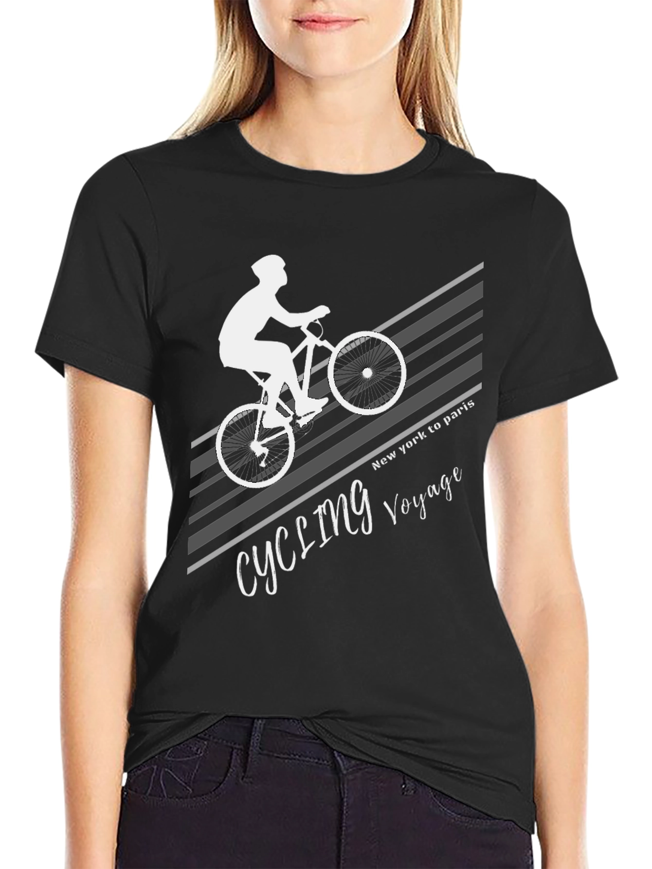 Cycling Voyage T-Shirt - New York to Paris