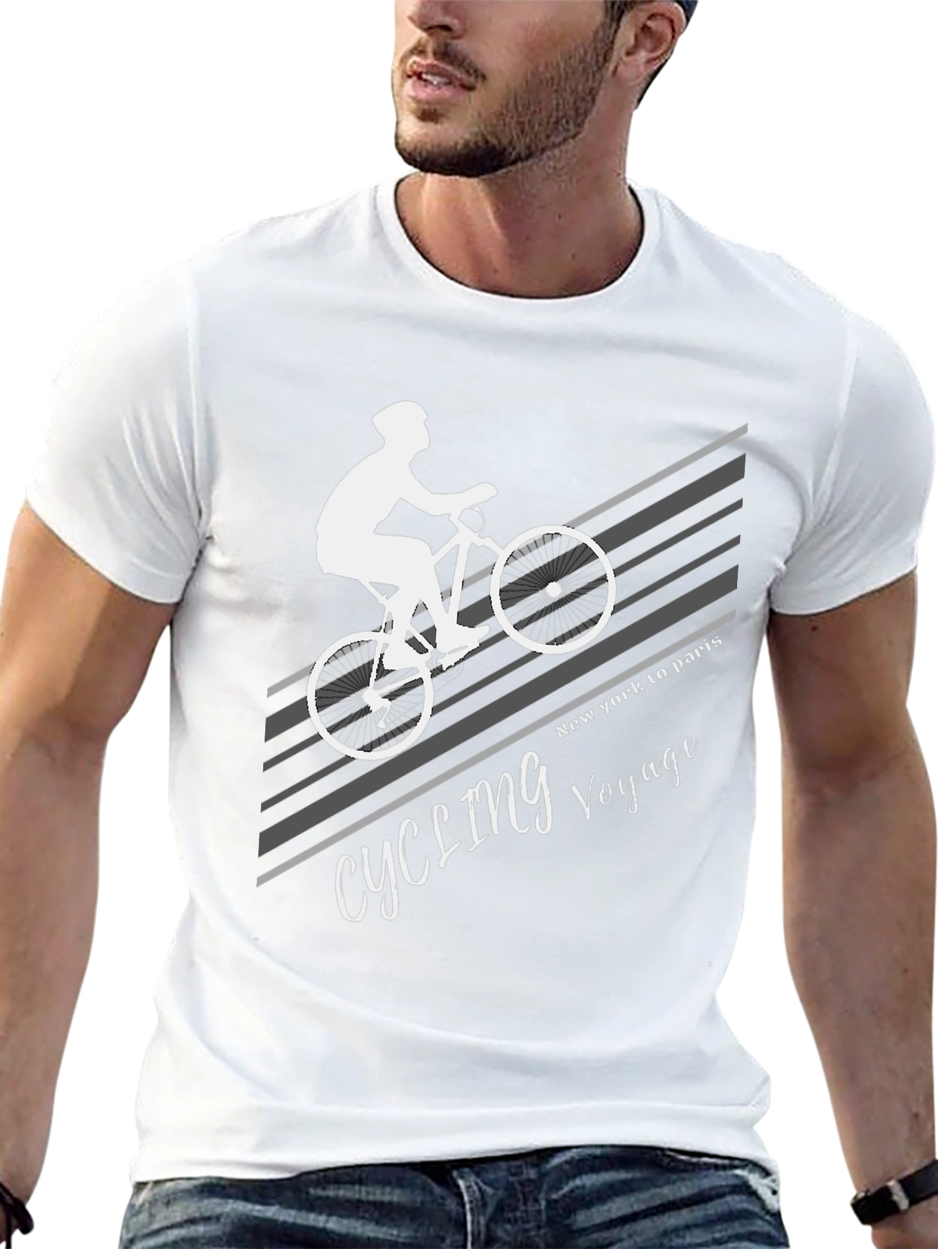 Cycling Voyage T-Shirt - New York to Paris