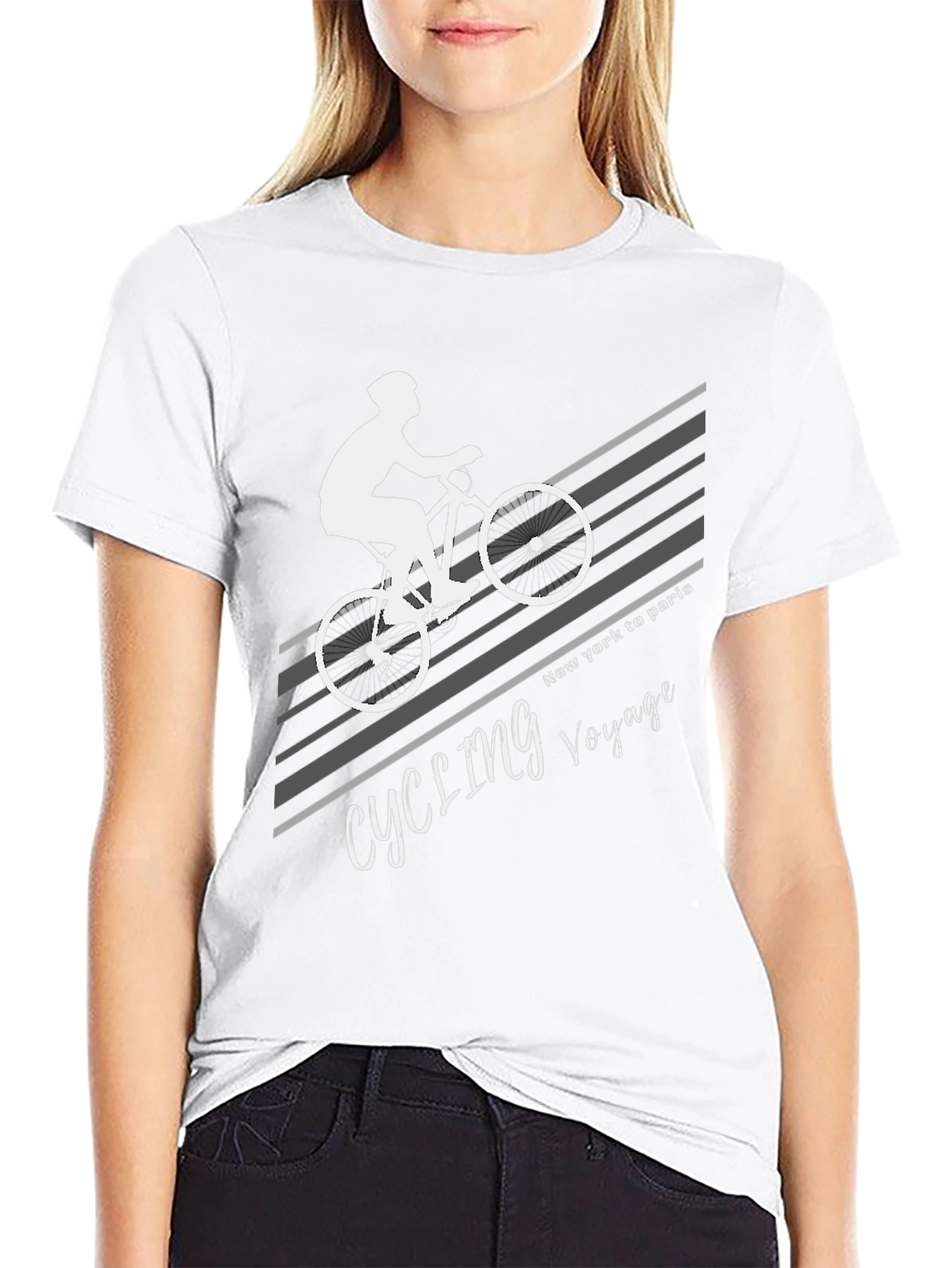 Cycling Voyage T-Shirt - New York to Paris