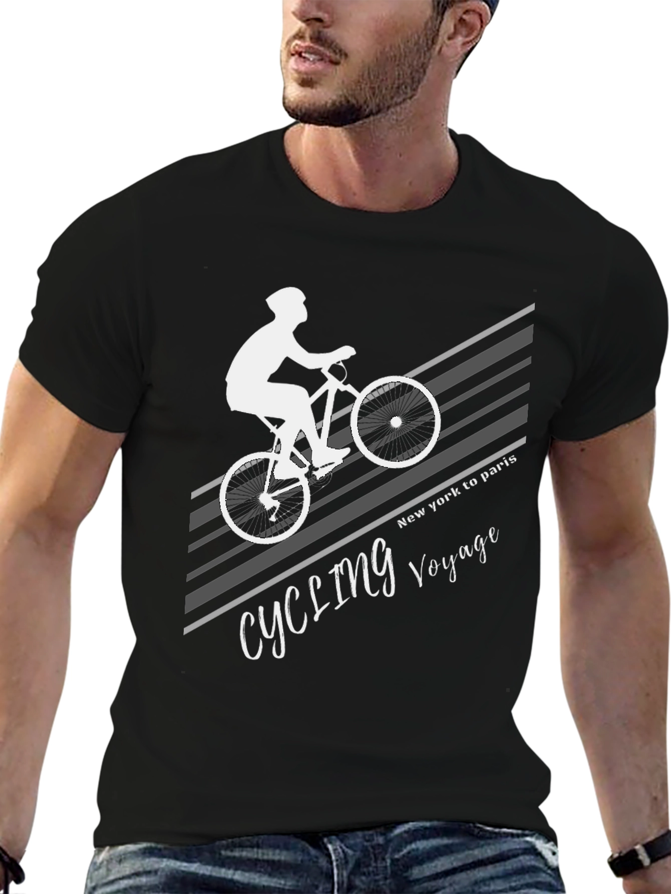 Cycling Voyage T-Shirt - New York to Paris