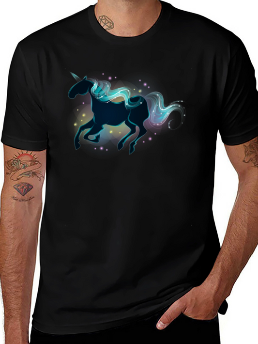 Unicorn Sparkle T-Shirt - Black Cotton Tee