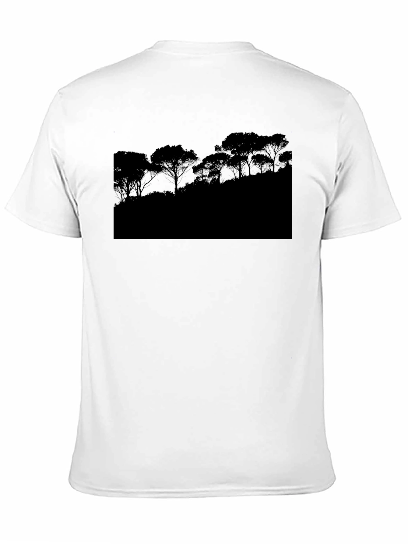 Shadow Tree Silhouette Black T-Shirt