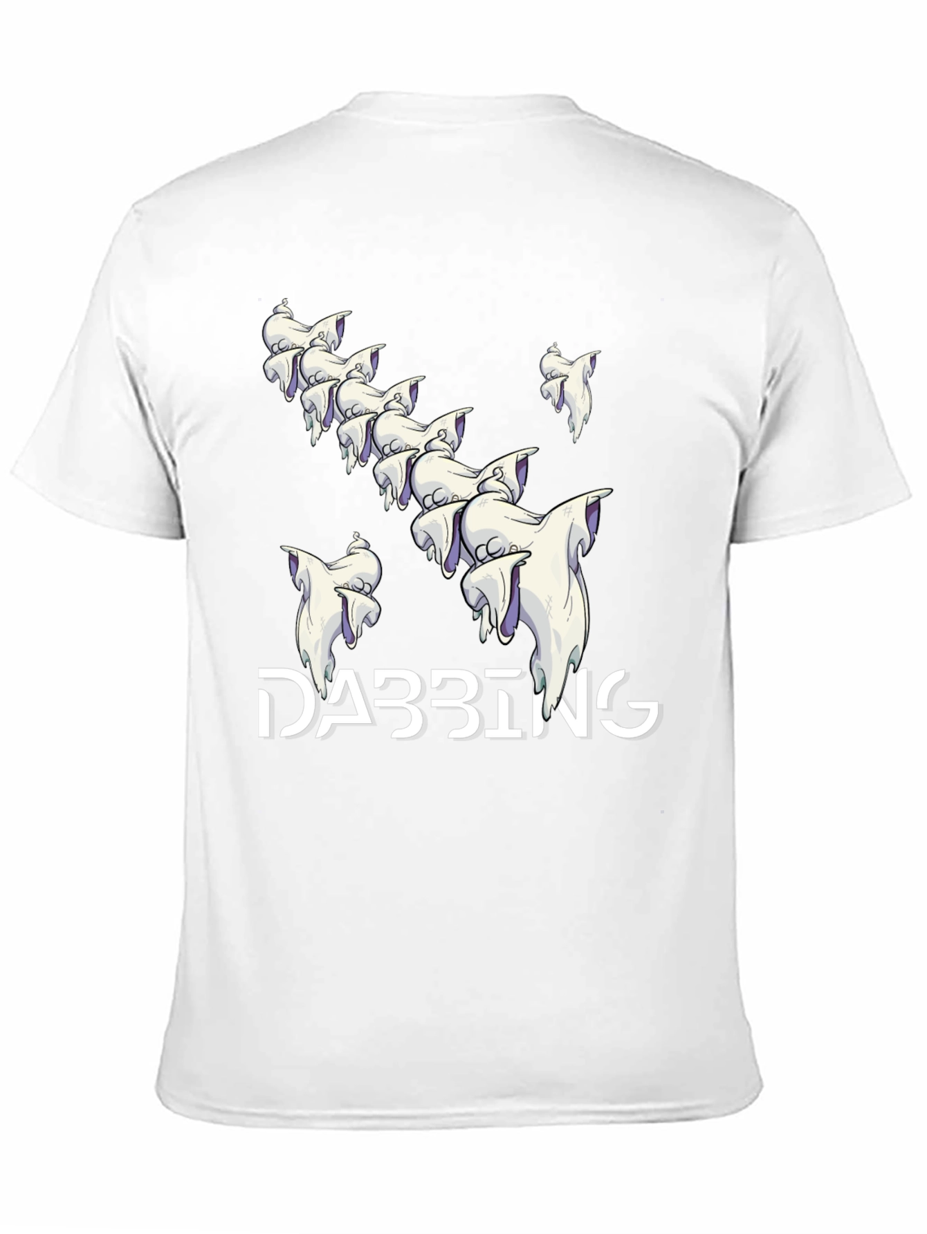 Dabbing Ghosts Graphic T-Shirt - Spooky Season Style