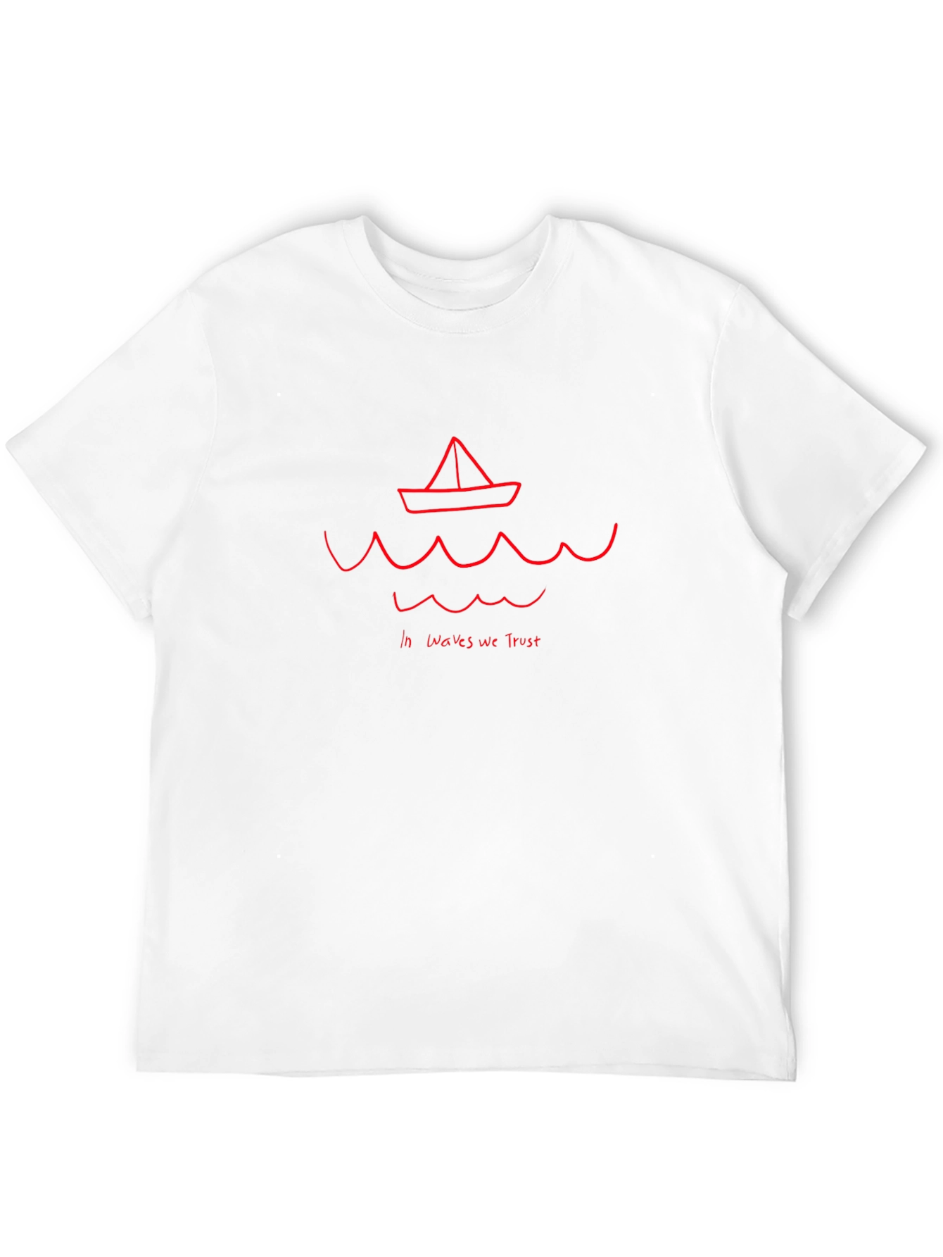 In Waves We Trust Graphic Tee - Black